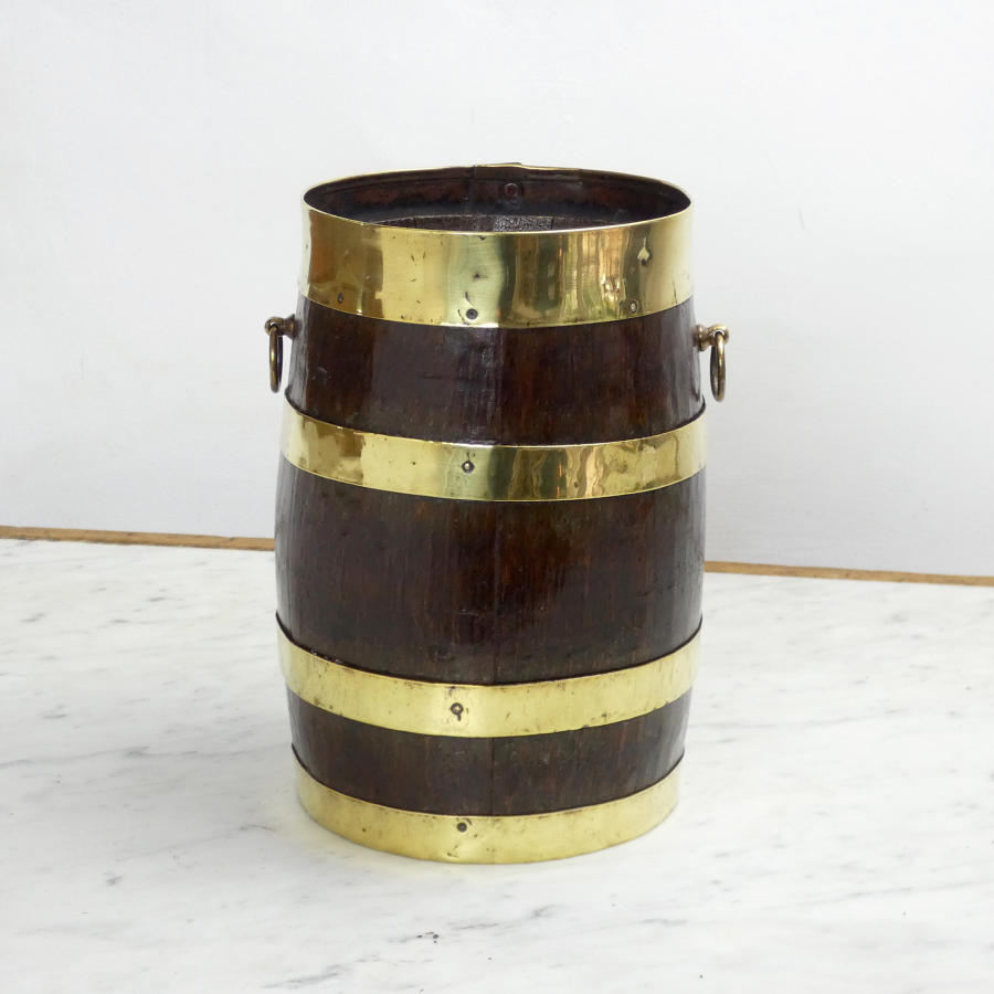 Small, Brass Bound Barrel