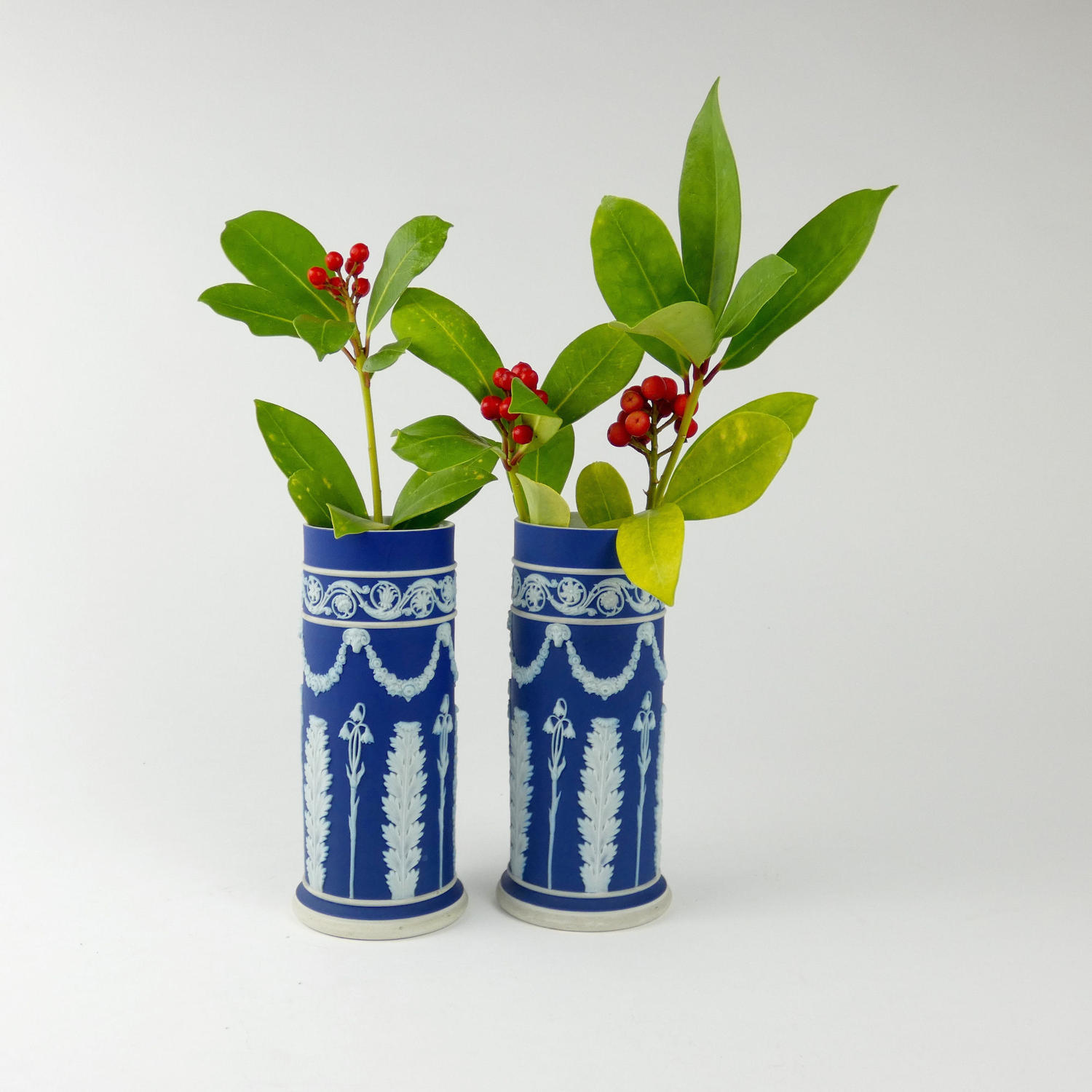 'Harebell and Acanthus' Spill Vases