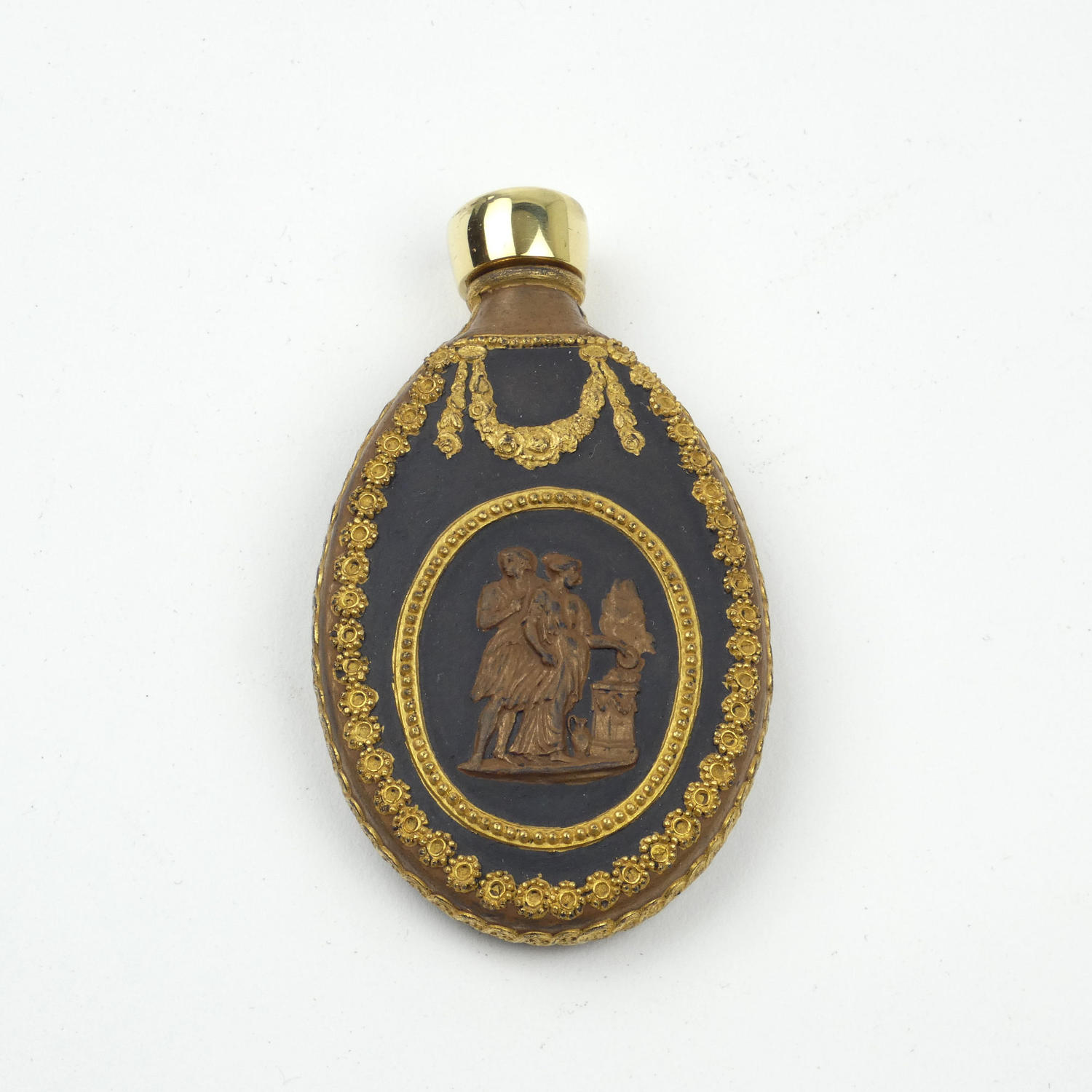 Bronzed and Gilded Perfume Bottle