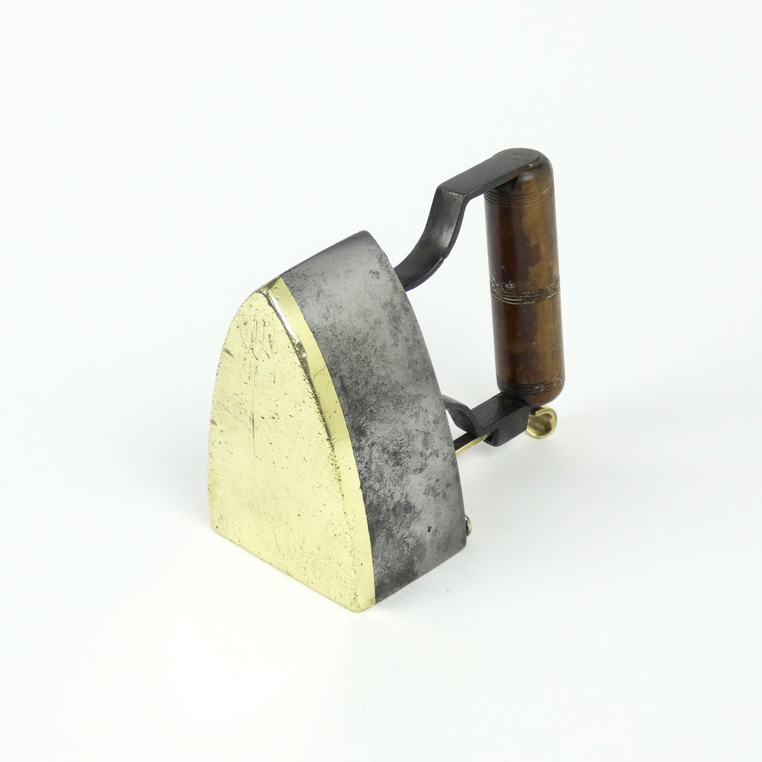 Brass and Cast Iron Box Iron