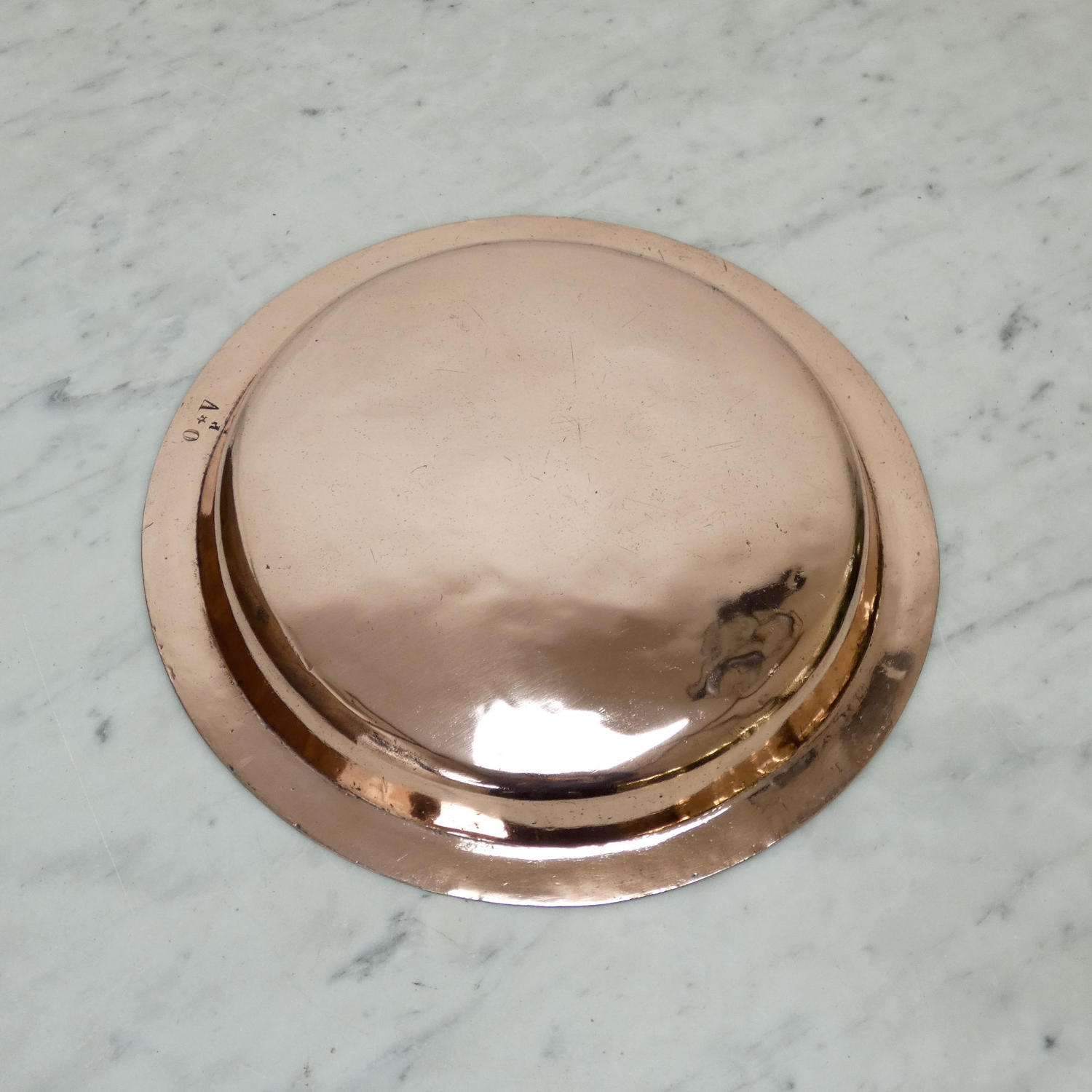 French copper pie plate