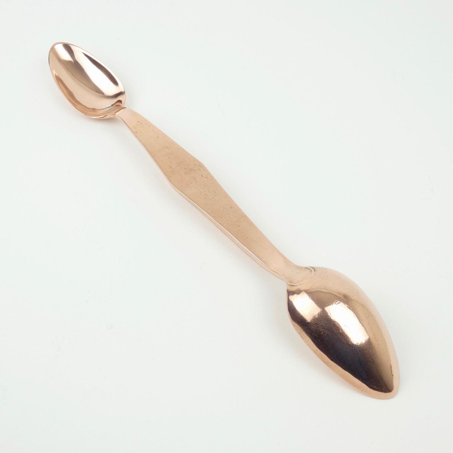 French copper measuring spoon