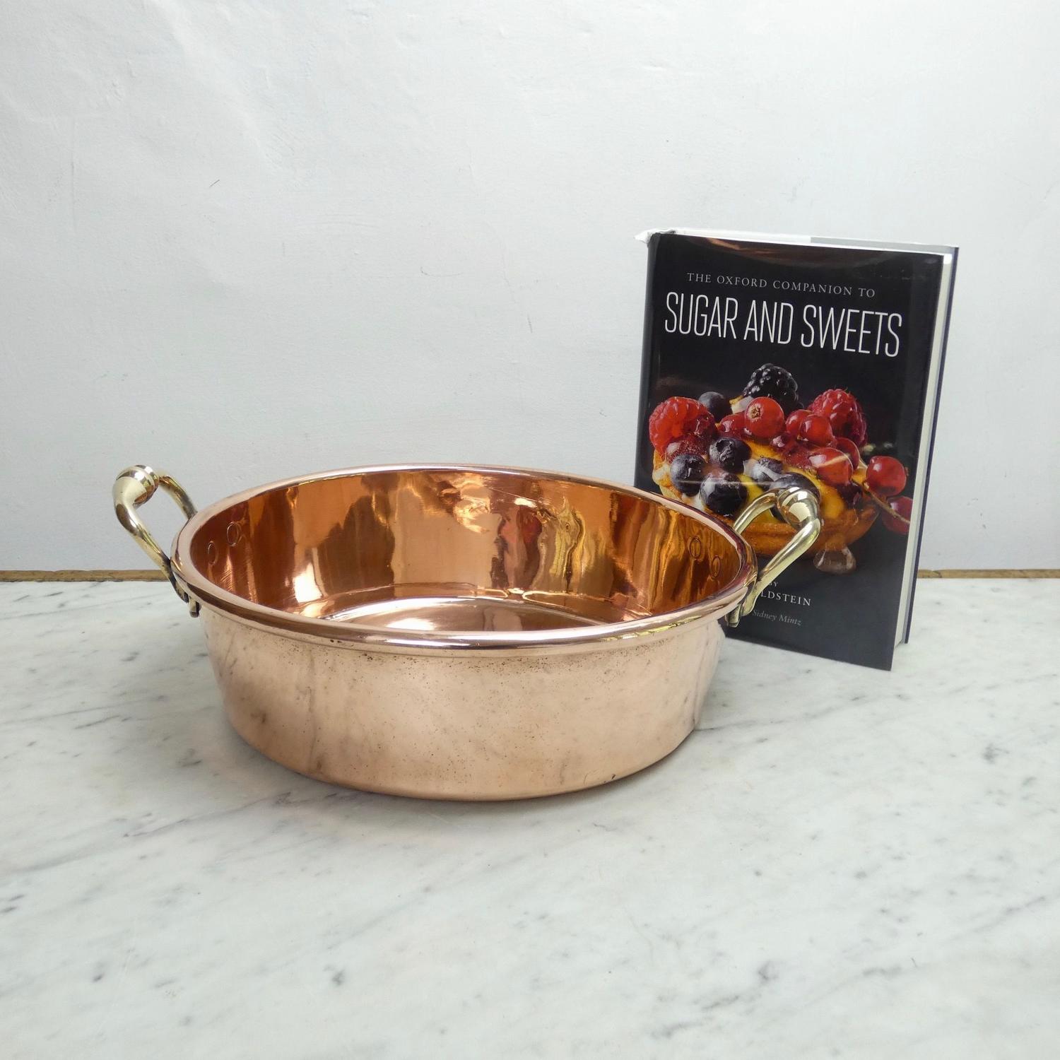 English copper preserve pan