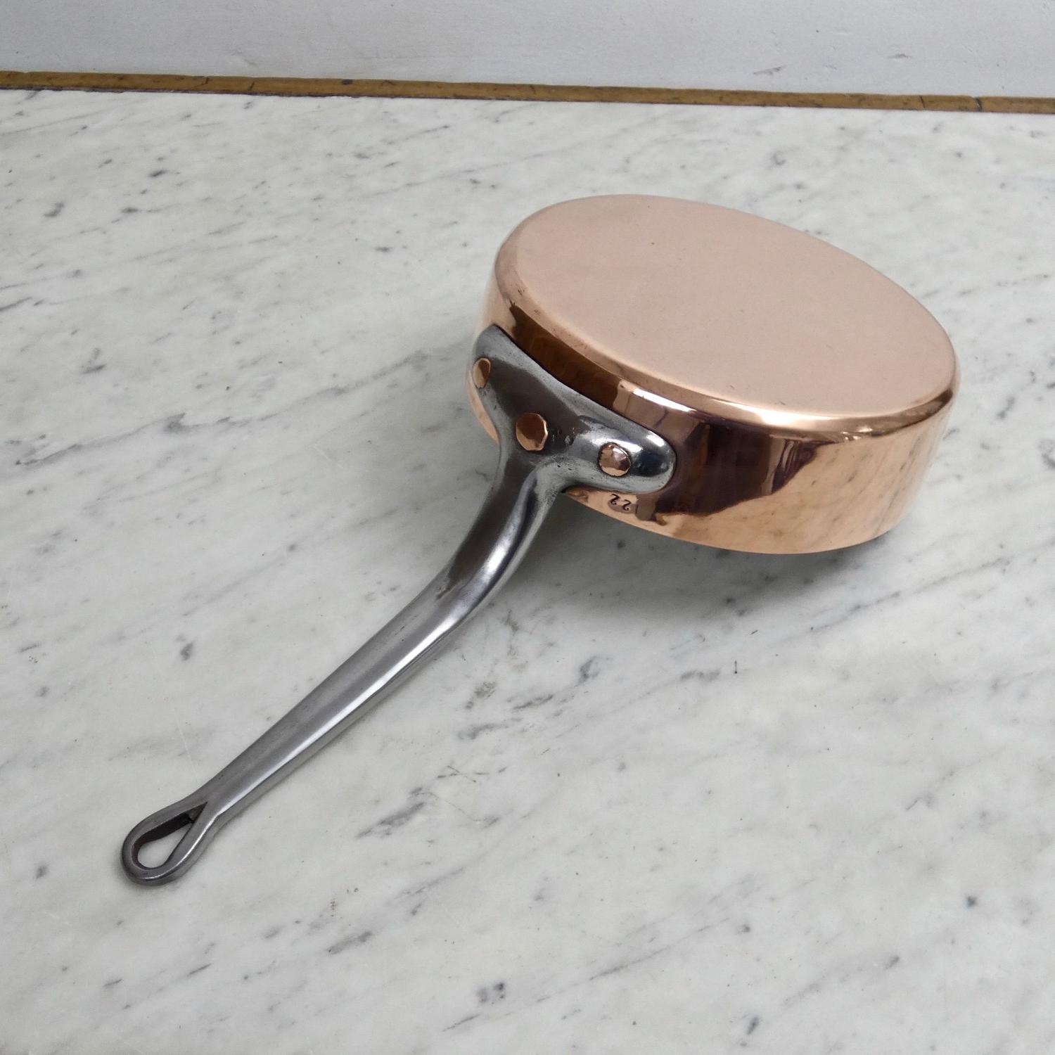 French copper cutlet pan