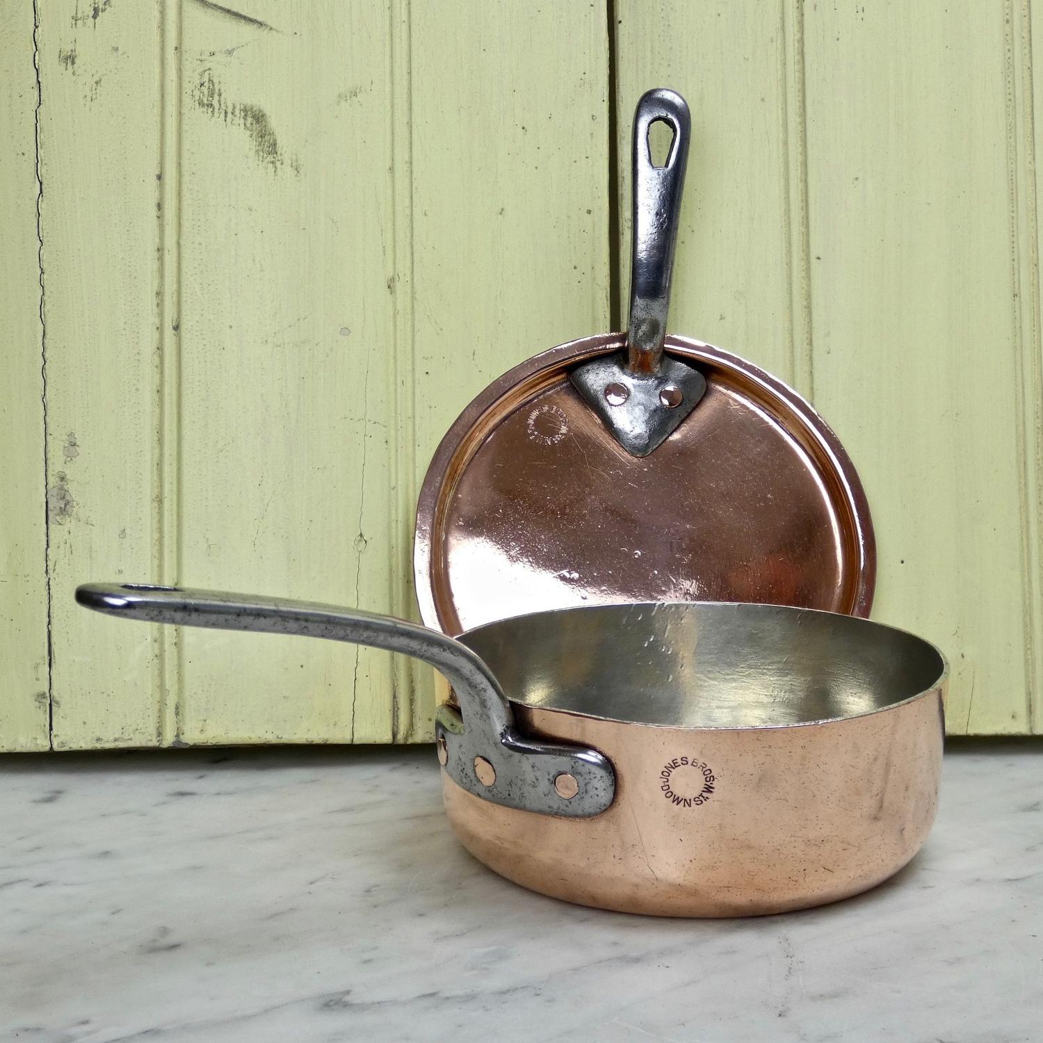 English copper sauce pan