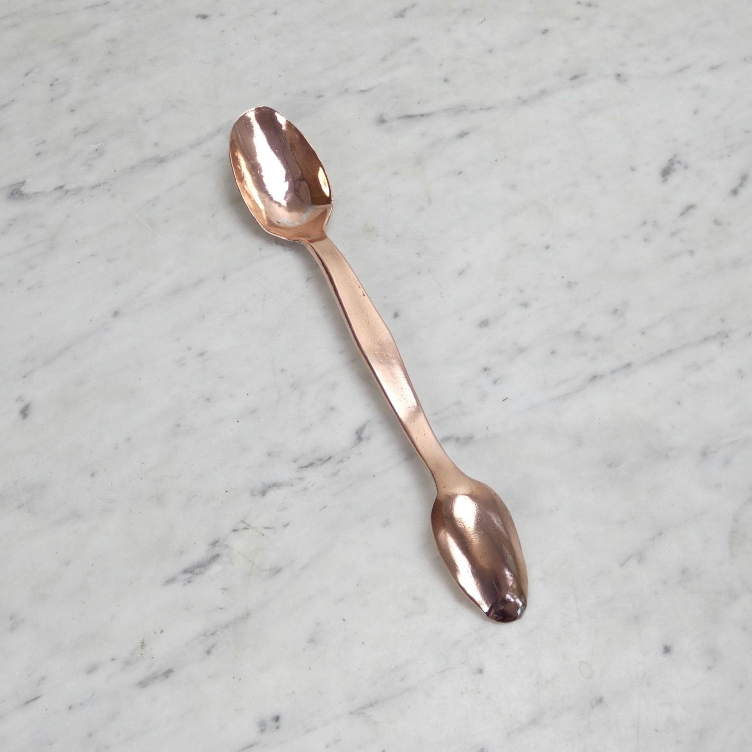 Copper measuring spoon