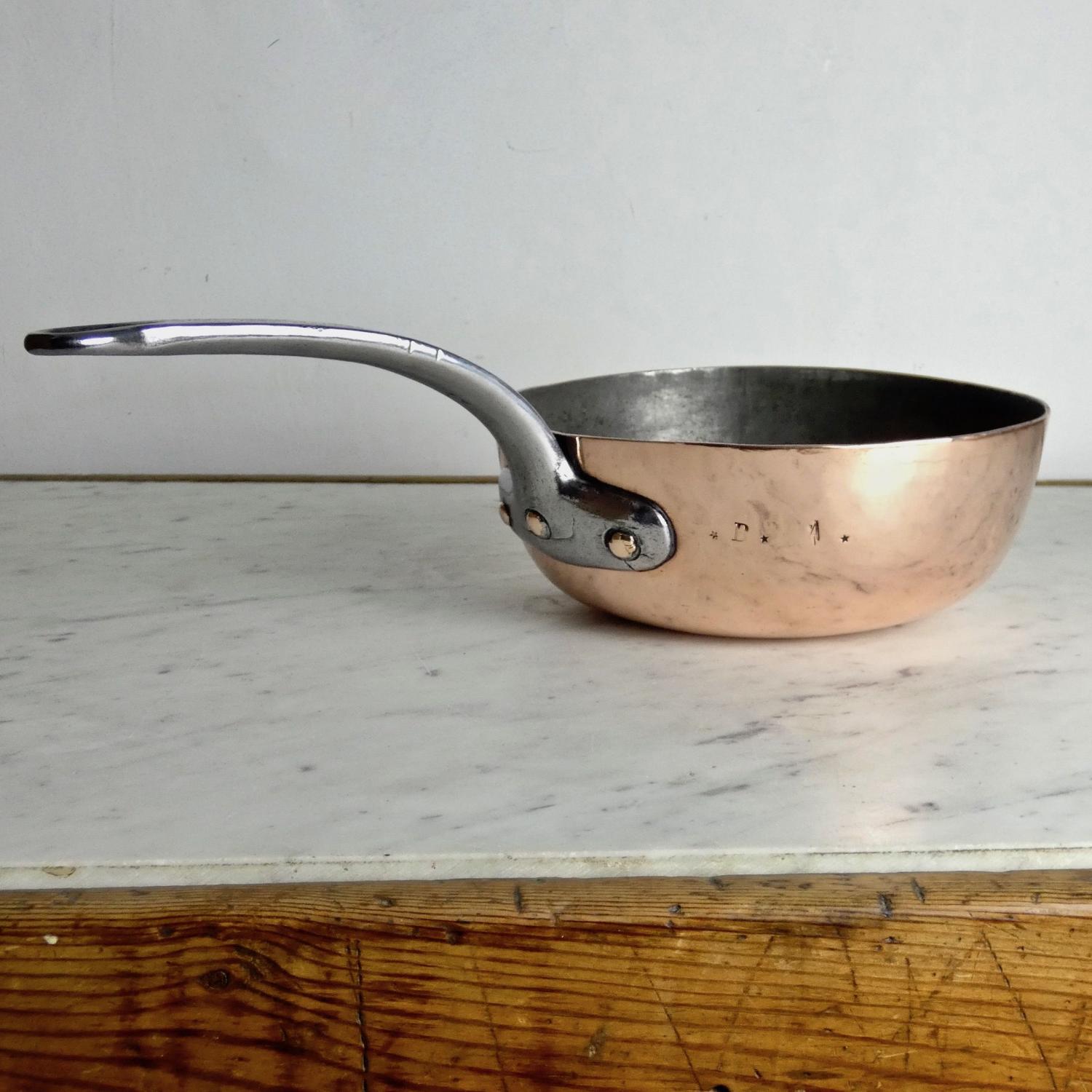 Heavy French copper pan