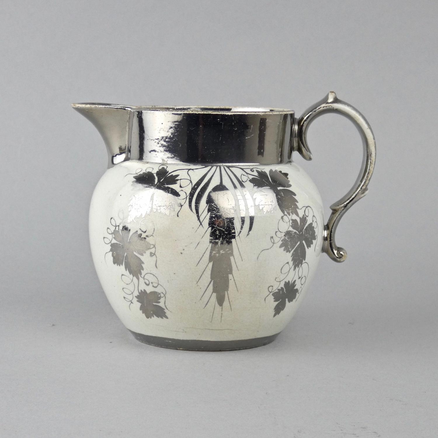 Silver lustre jug