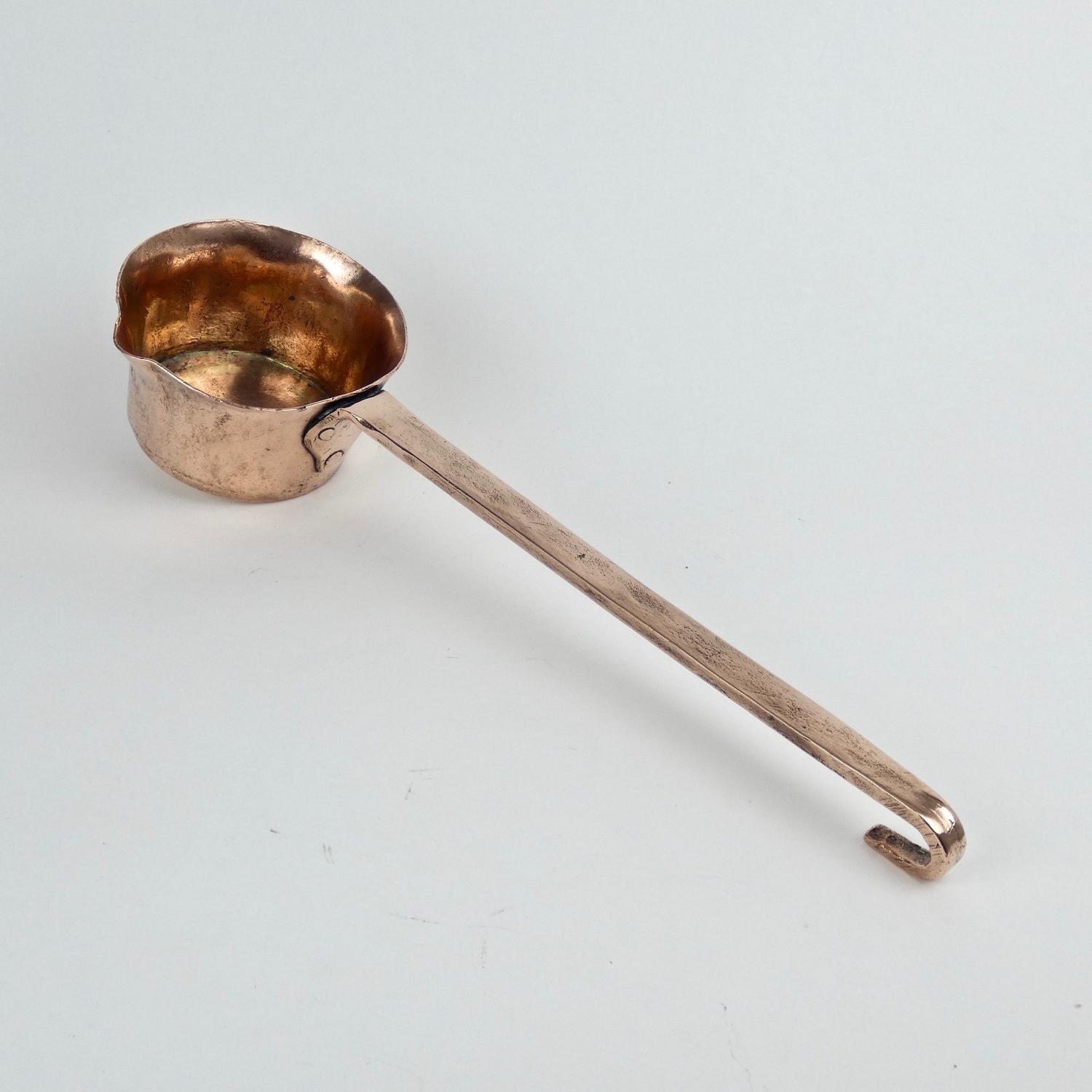 19th century copper ladle