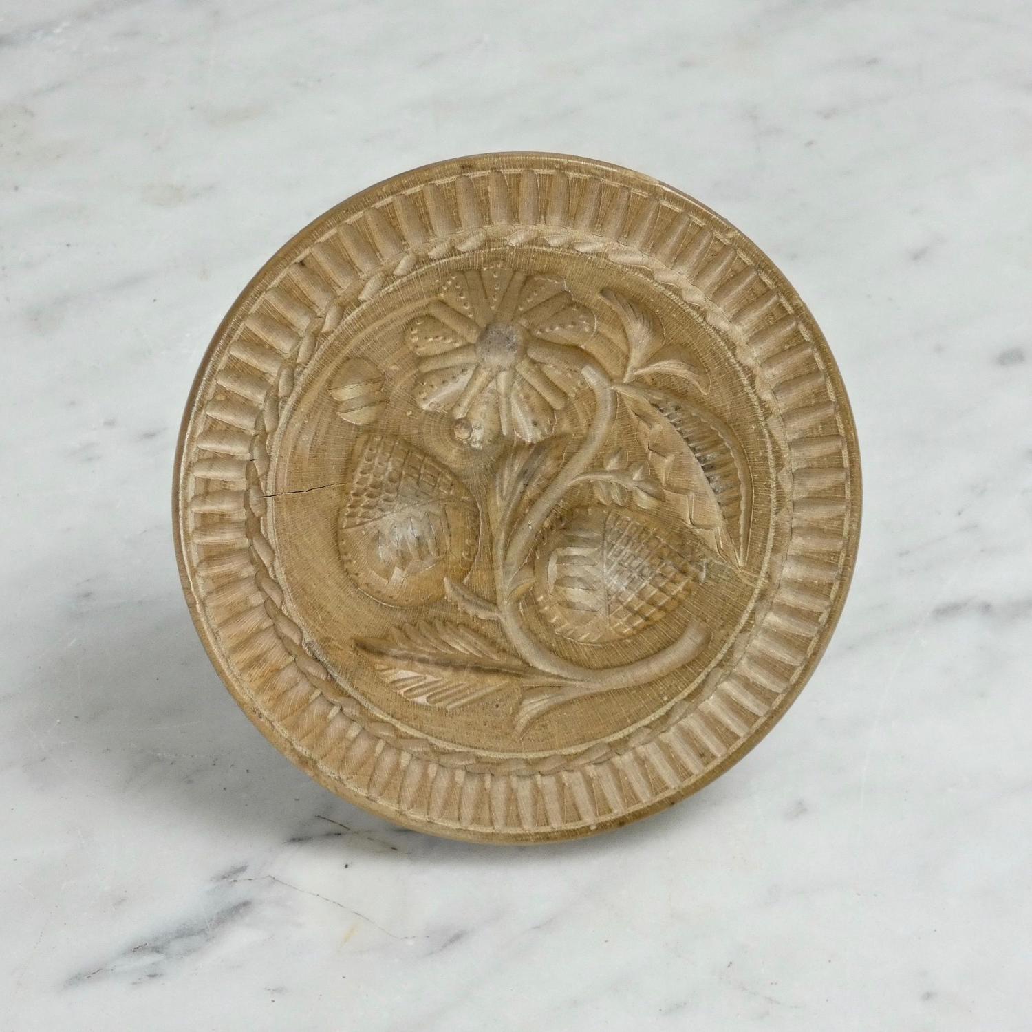 Well carved butter print