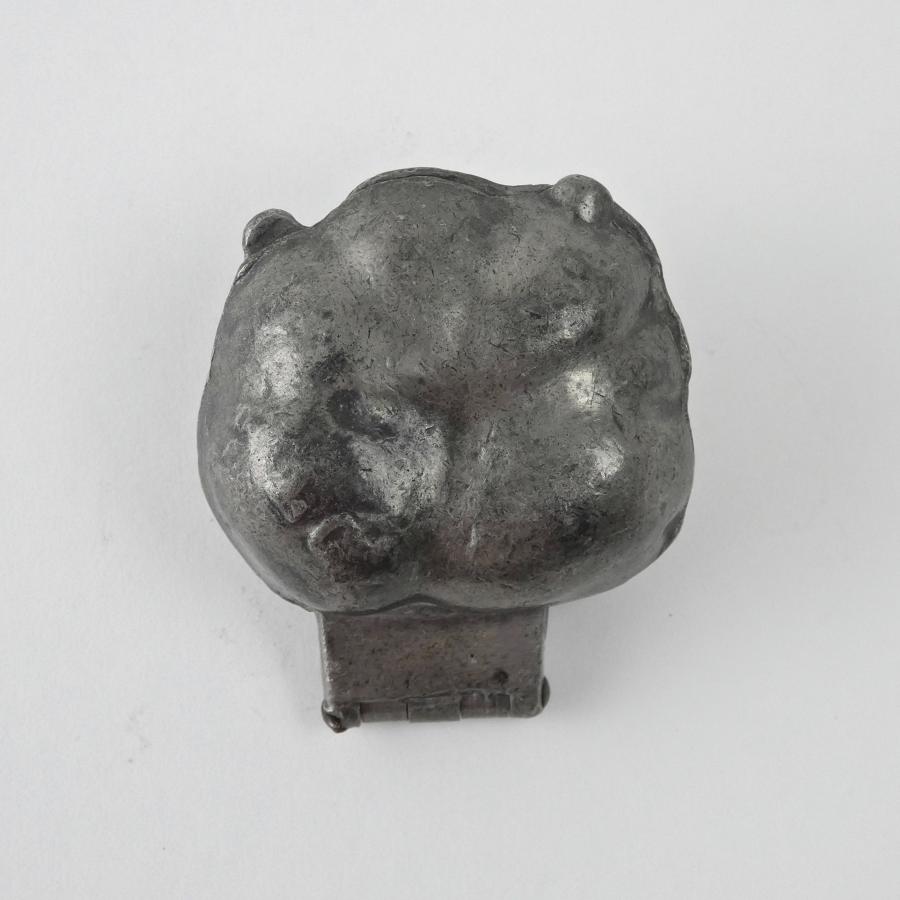 Small pewter squash mould
