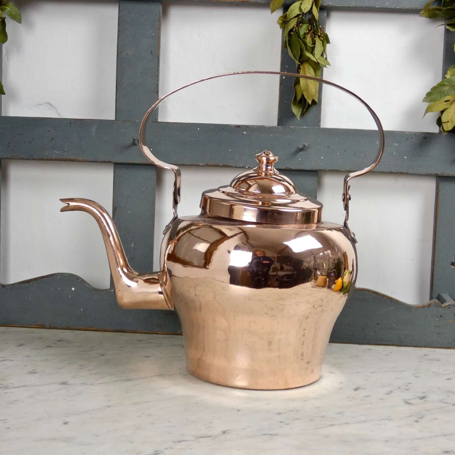 Impressive, French copper kettle