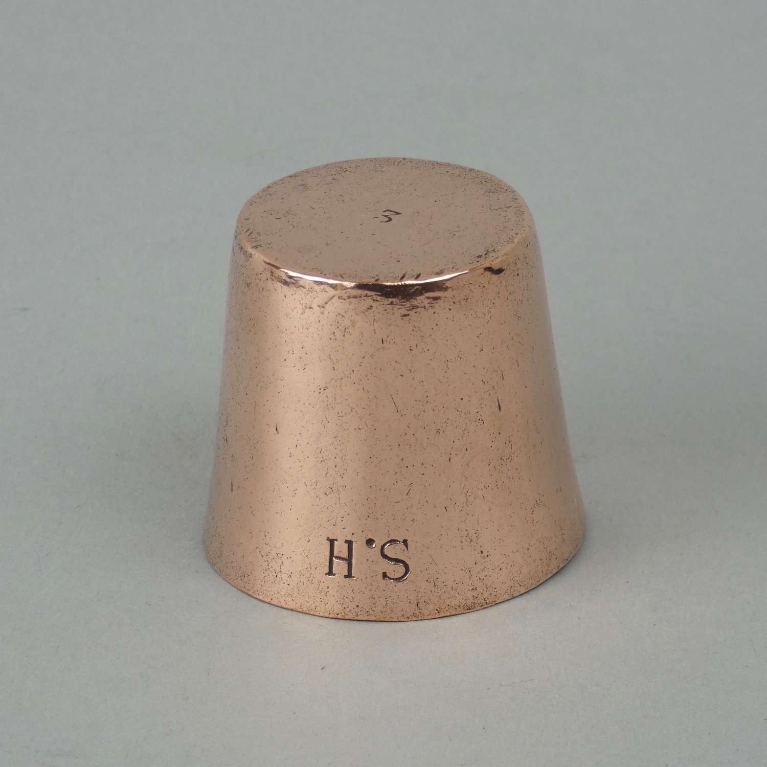 Small copper dariole mould