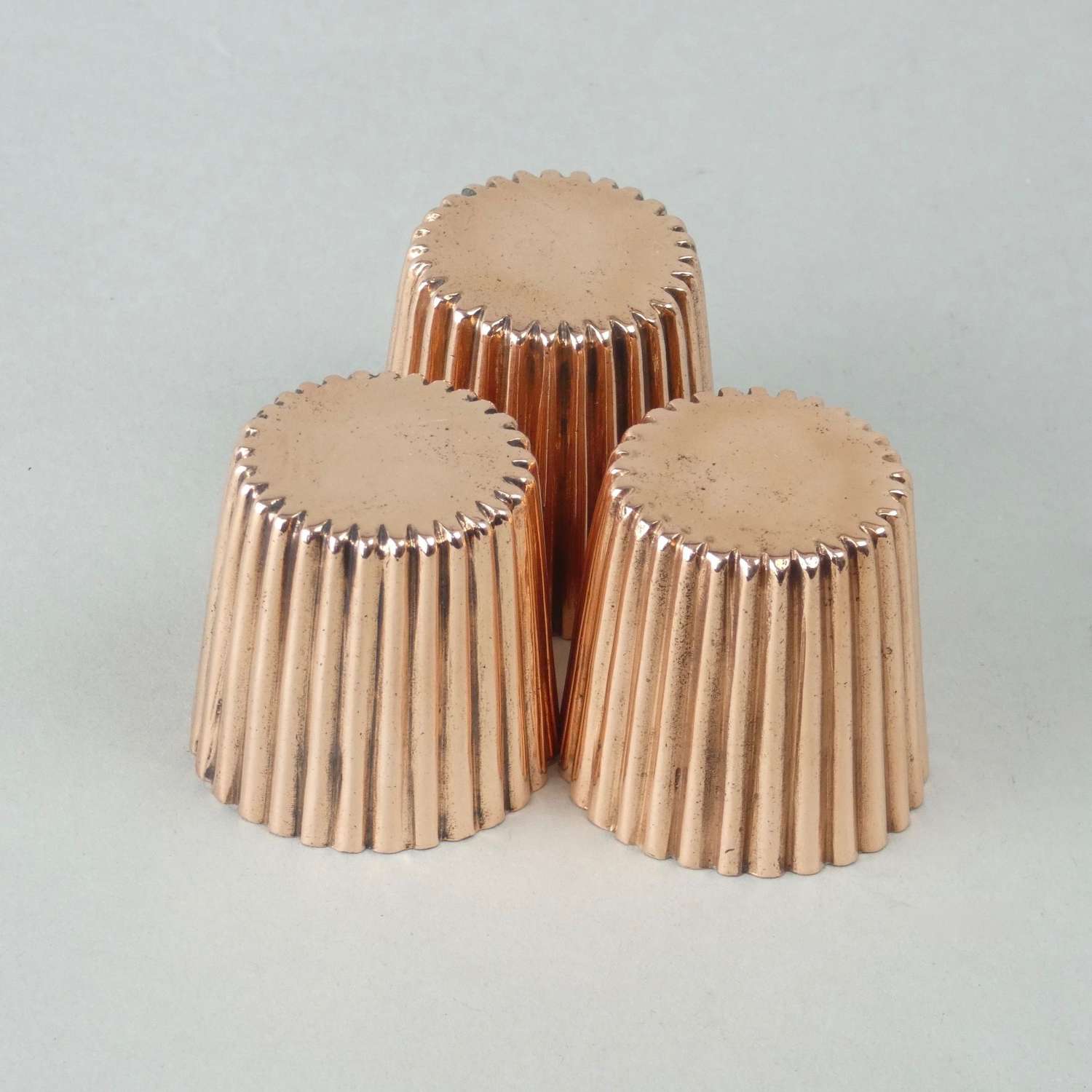 Miniature fluted dariole moulds