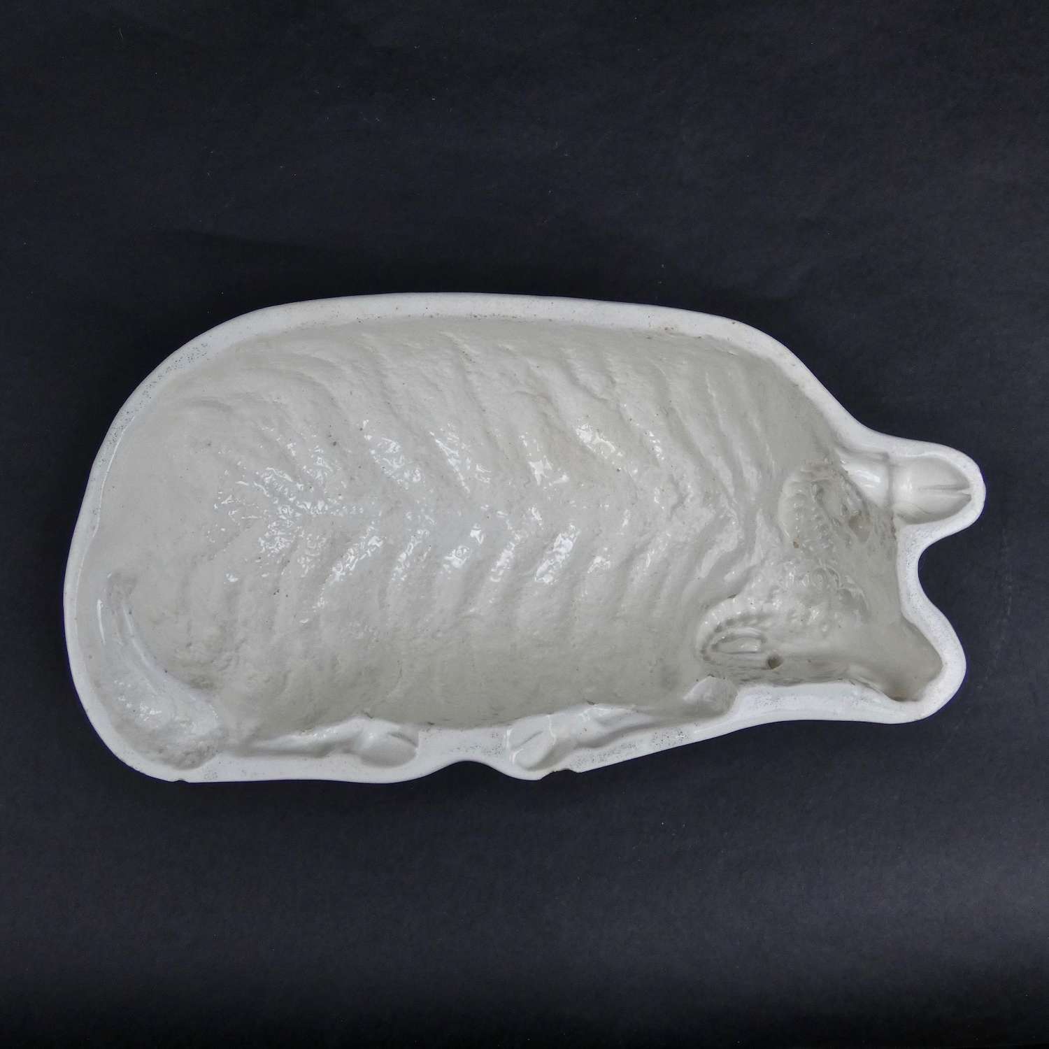 Minton pottery mould of a sheep.