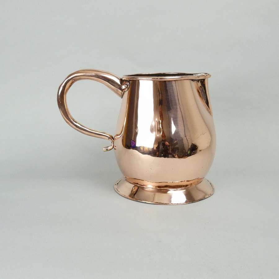 Early 19th cent. copper ale jug