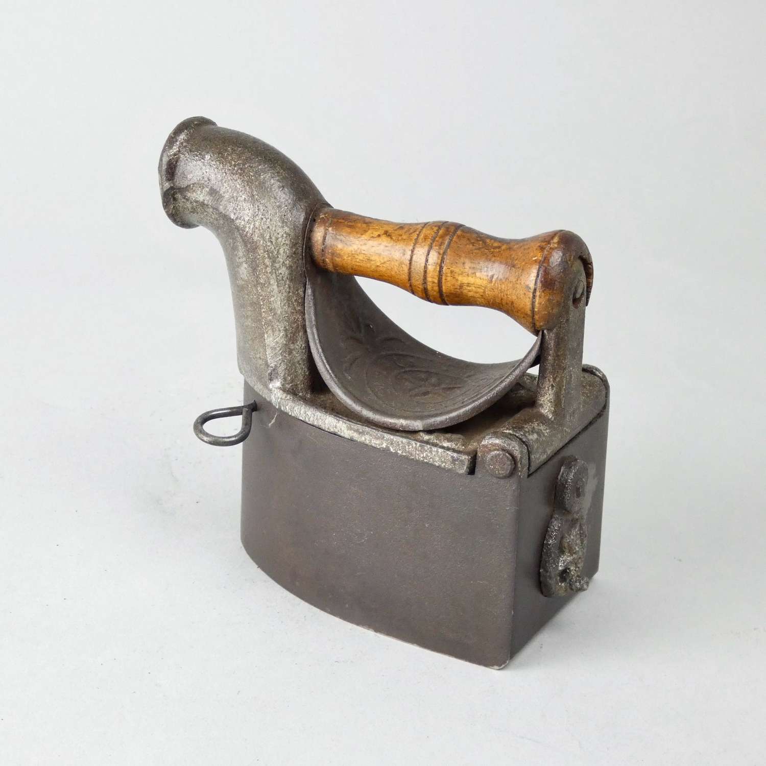 Miniature, Victorian charcoal iron.