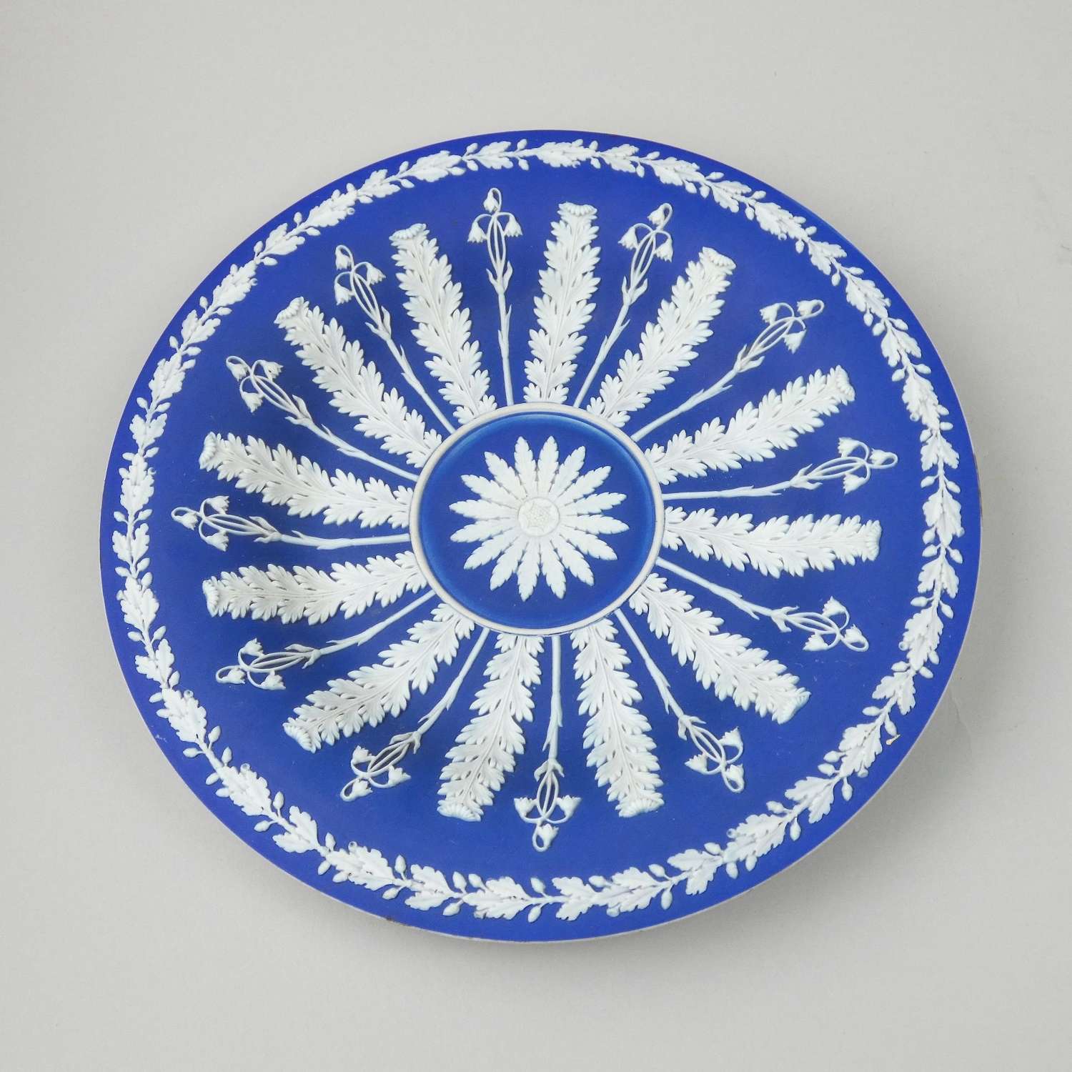Blue jasper cabinet plate