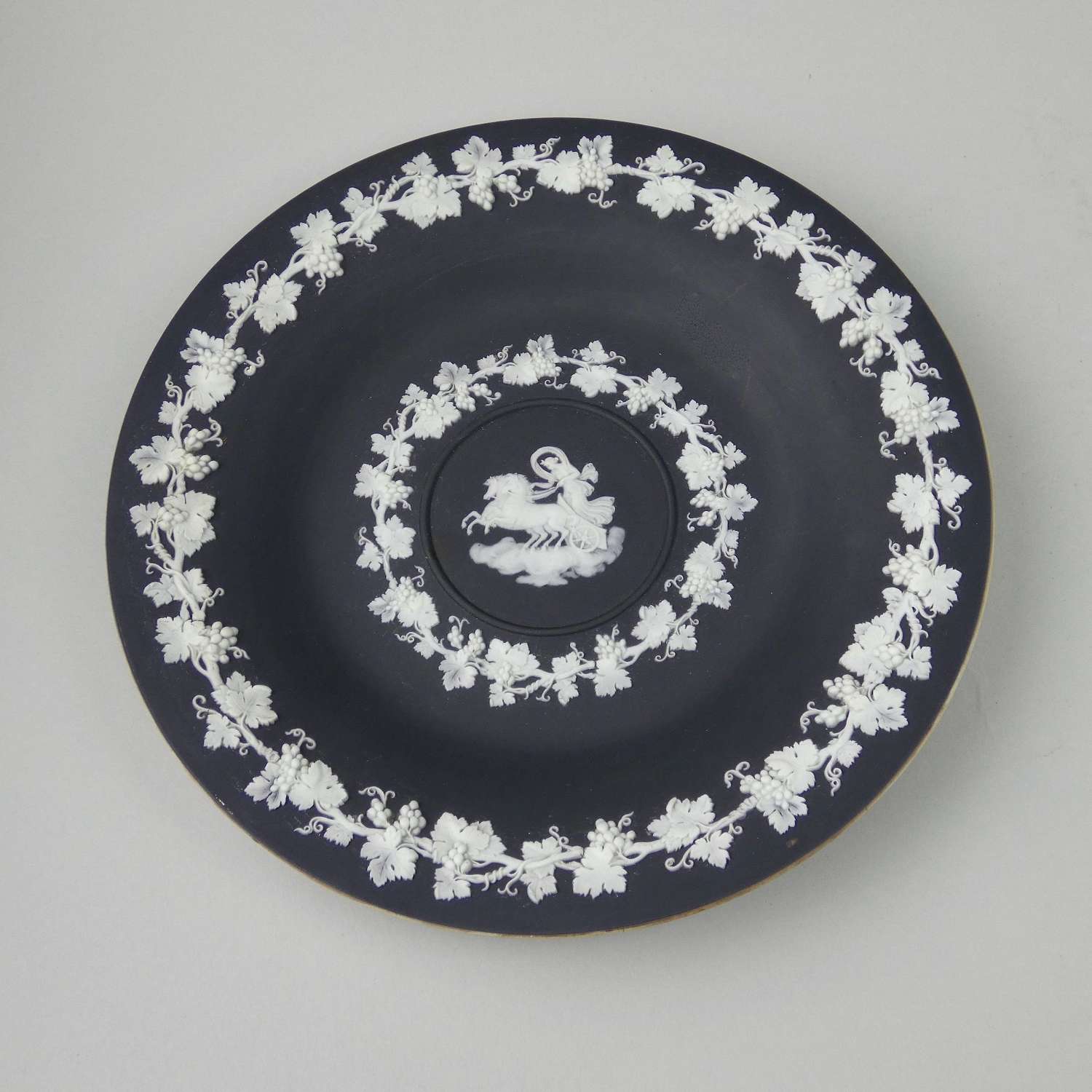 Black and white cabinet plate
