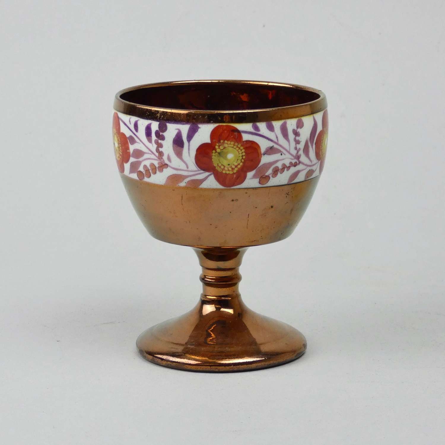 Bright, copper lustre goblet