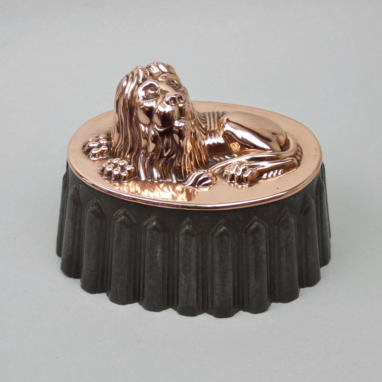 Copper and Tin Lion Mould