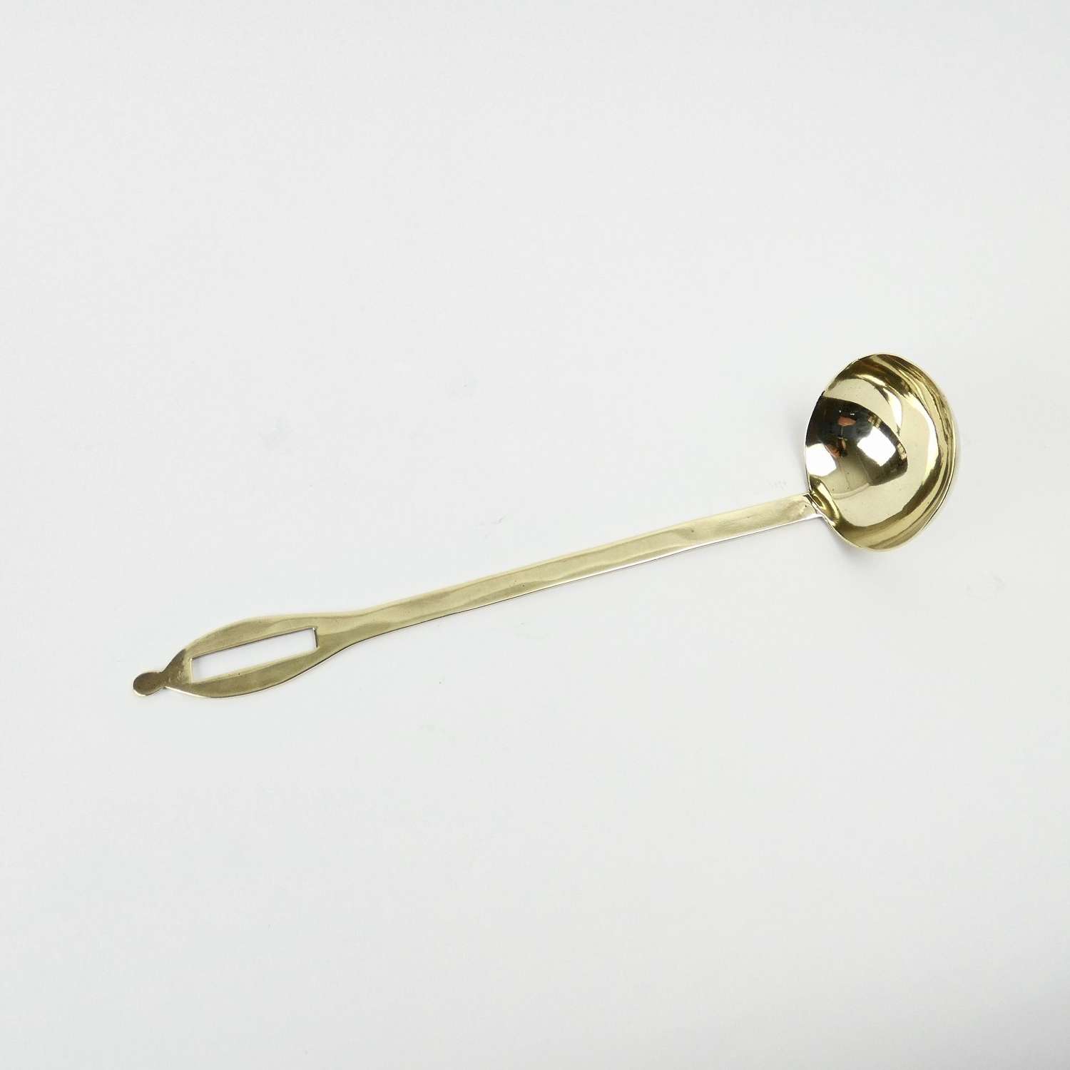 18th century, cast brass ladle
