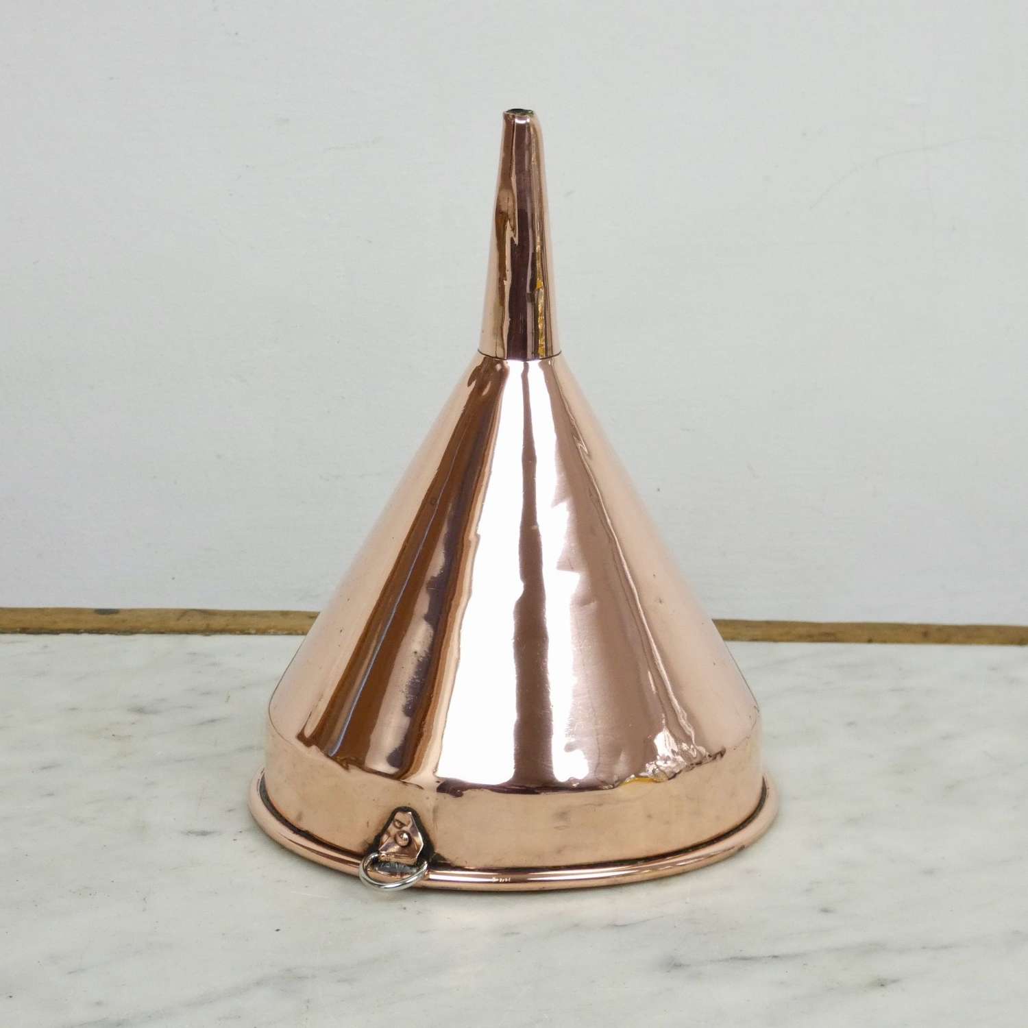 Copper wine funnel