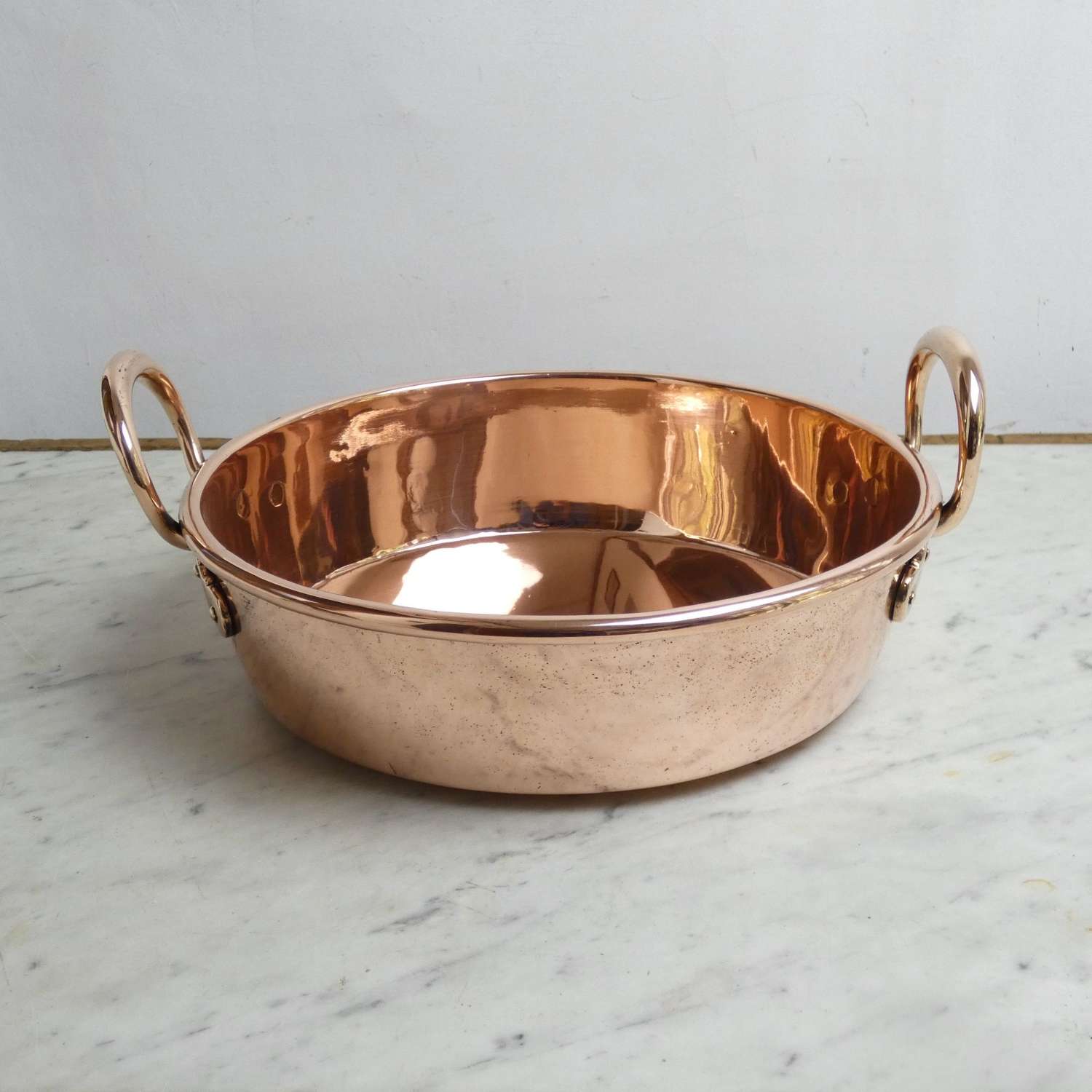English copper preserve pan
