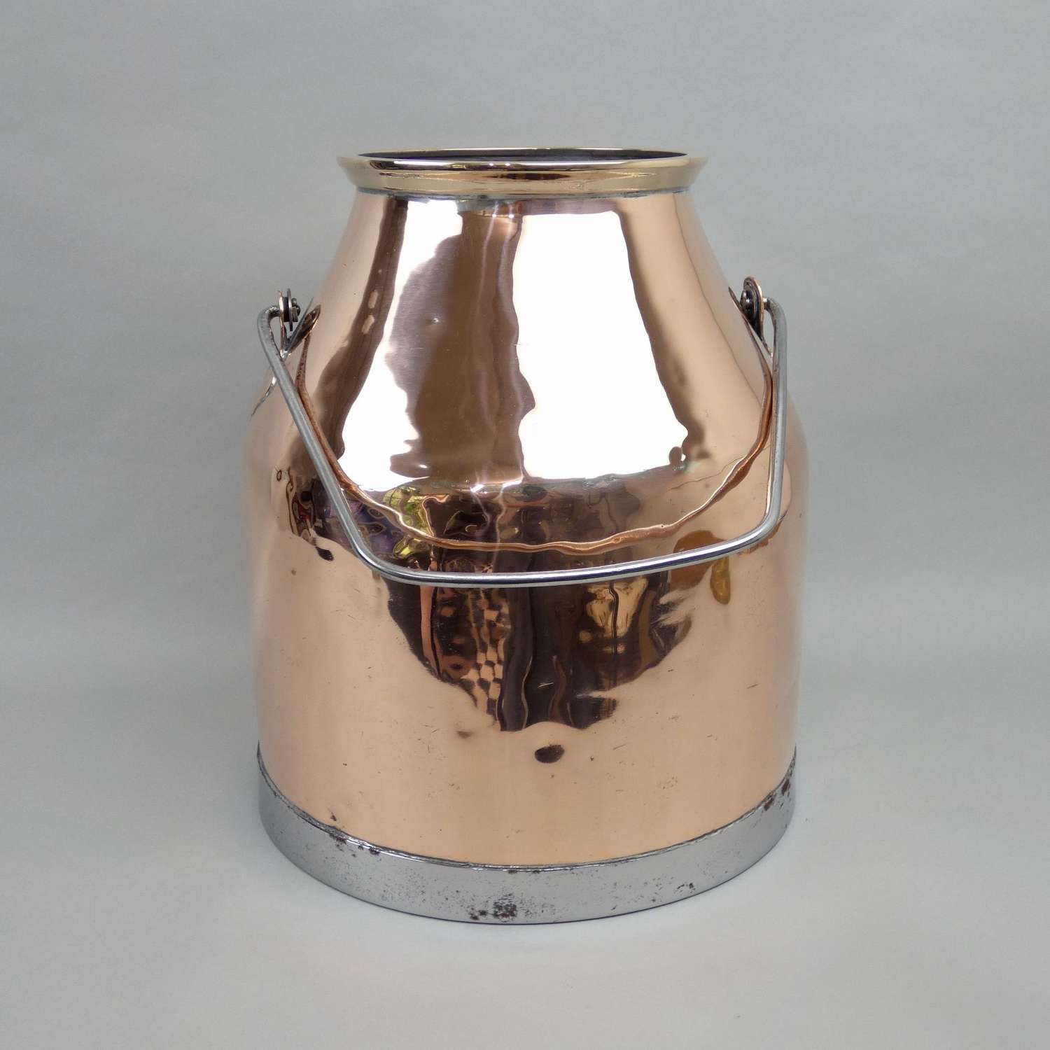 Decorative copper milk churn