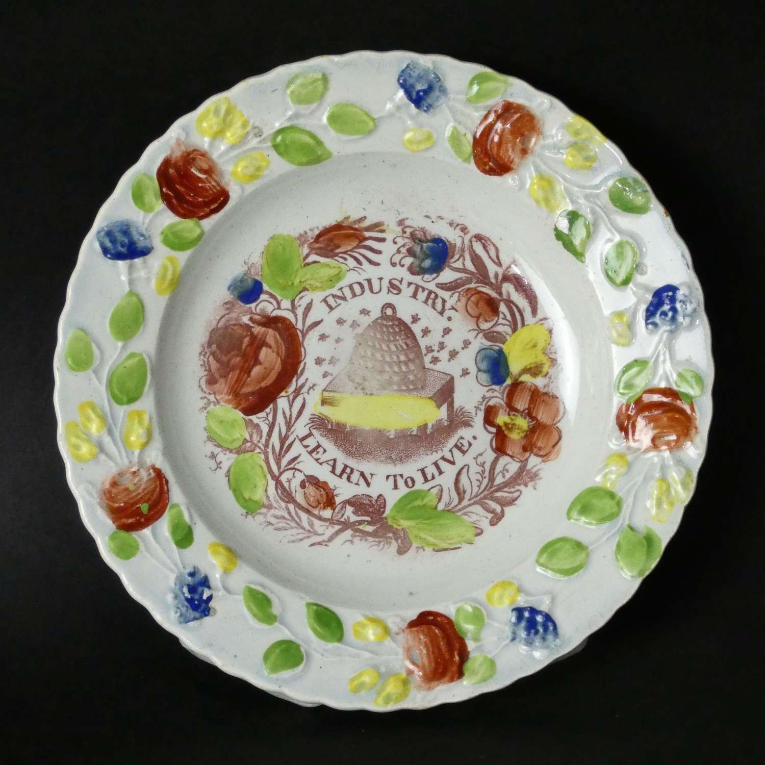 Child's plate printed with 