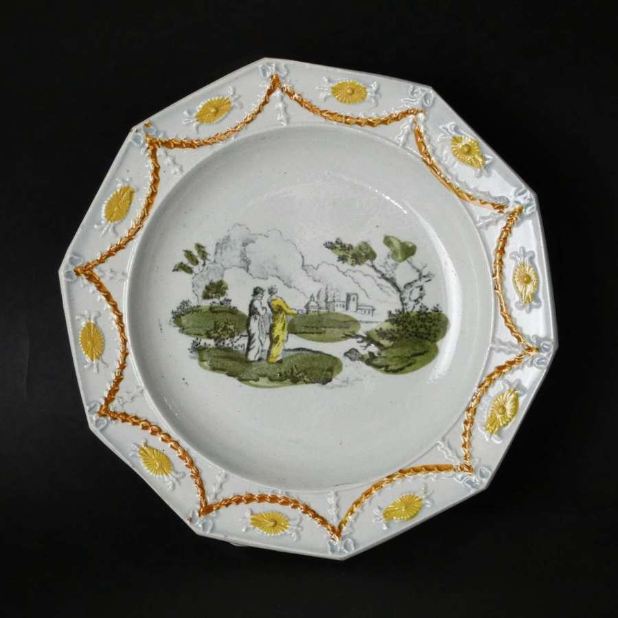 Fine quality pearlware child's plate
