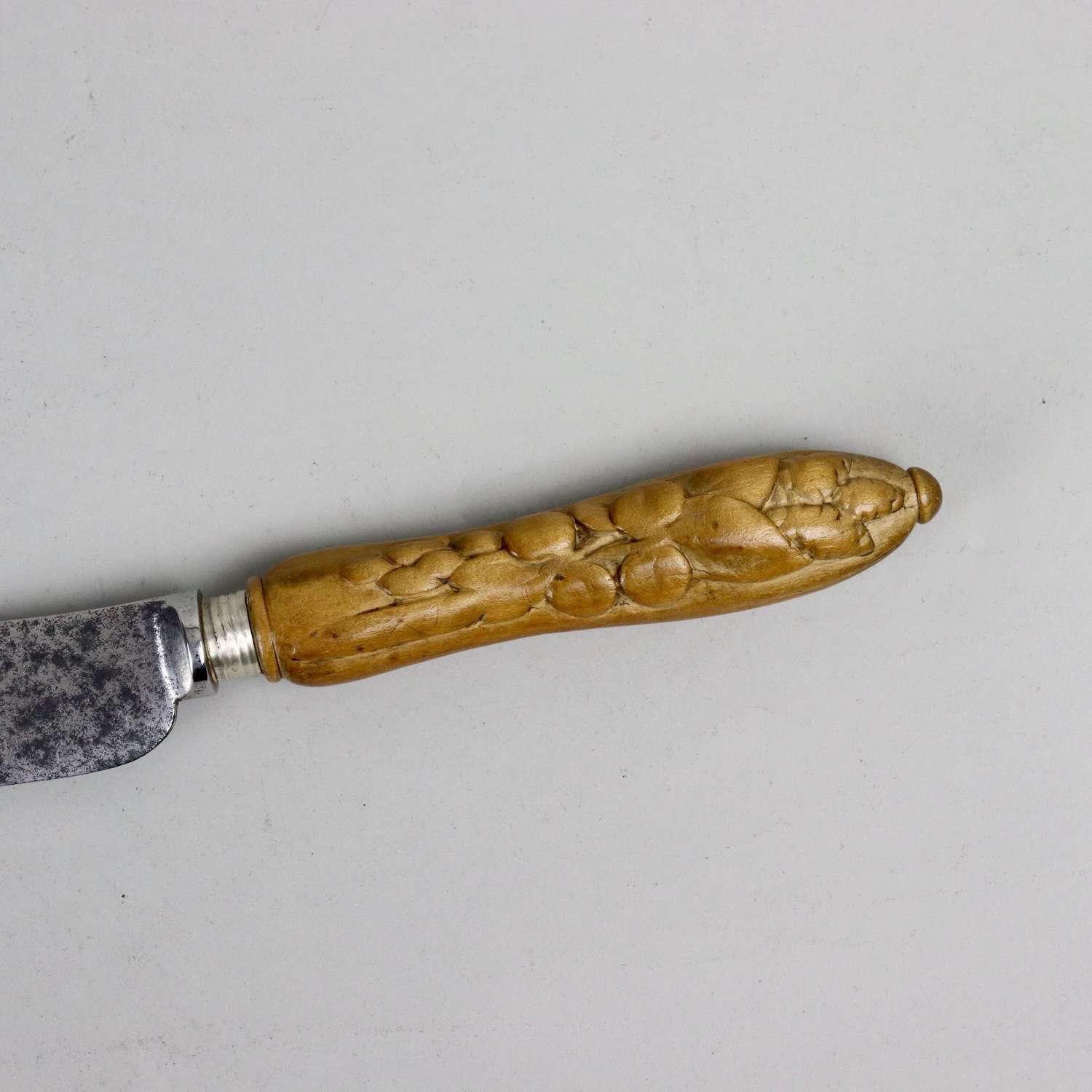Deeply carved, Victorian bread knife