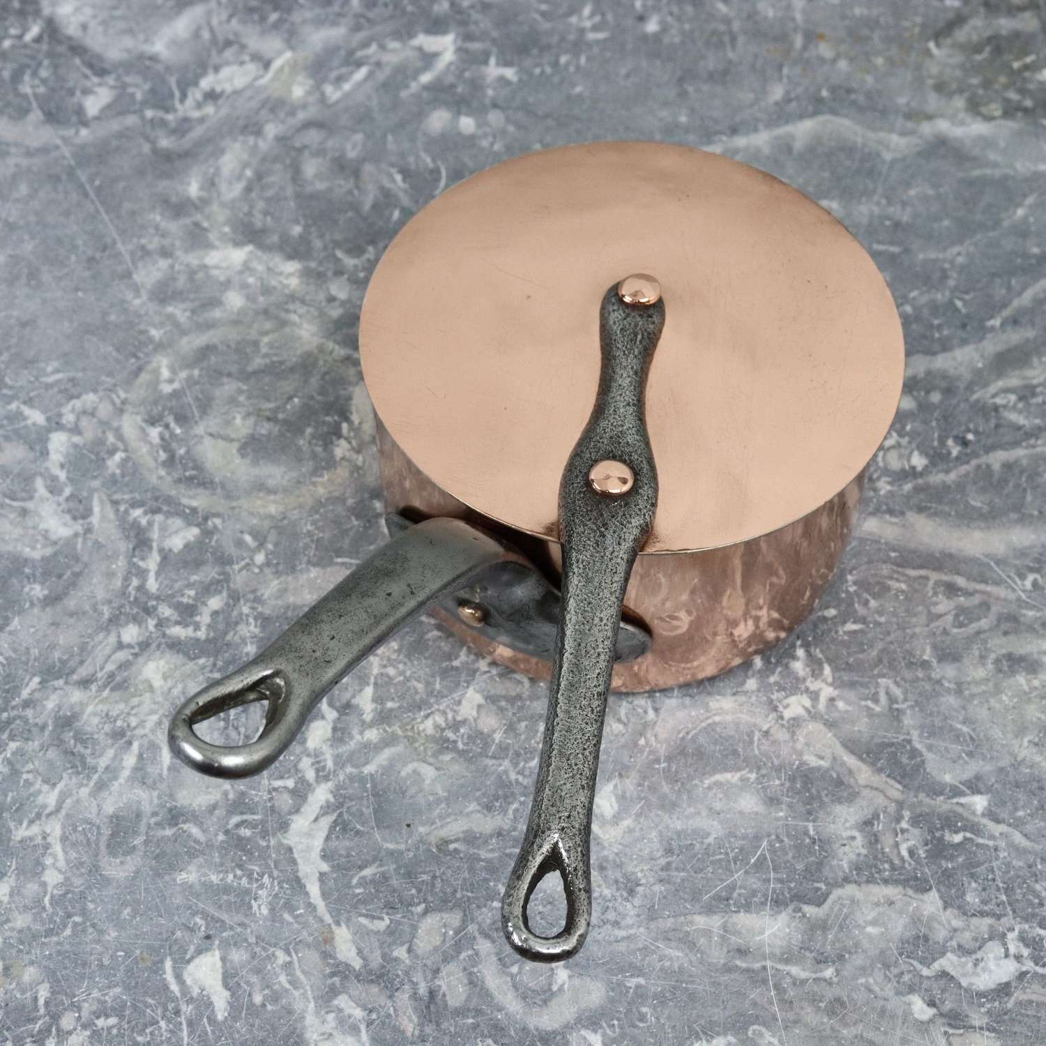 French copper pan and cover