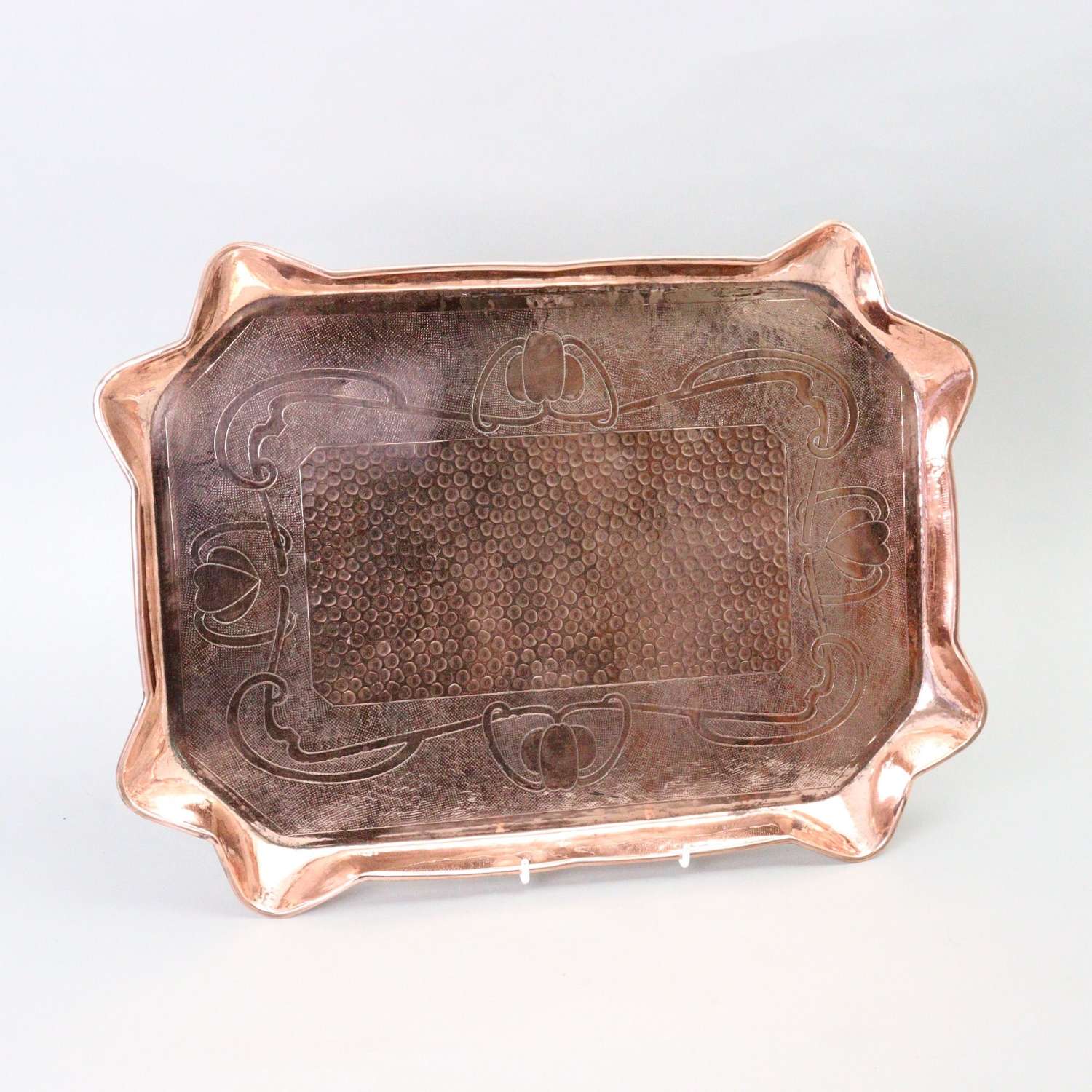 Arts Nouveau Copper Tray