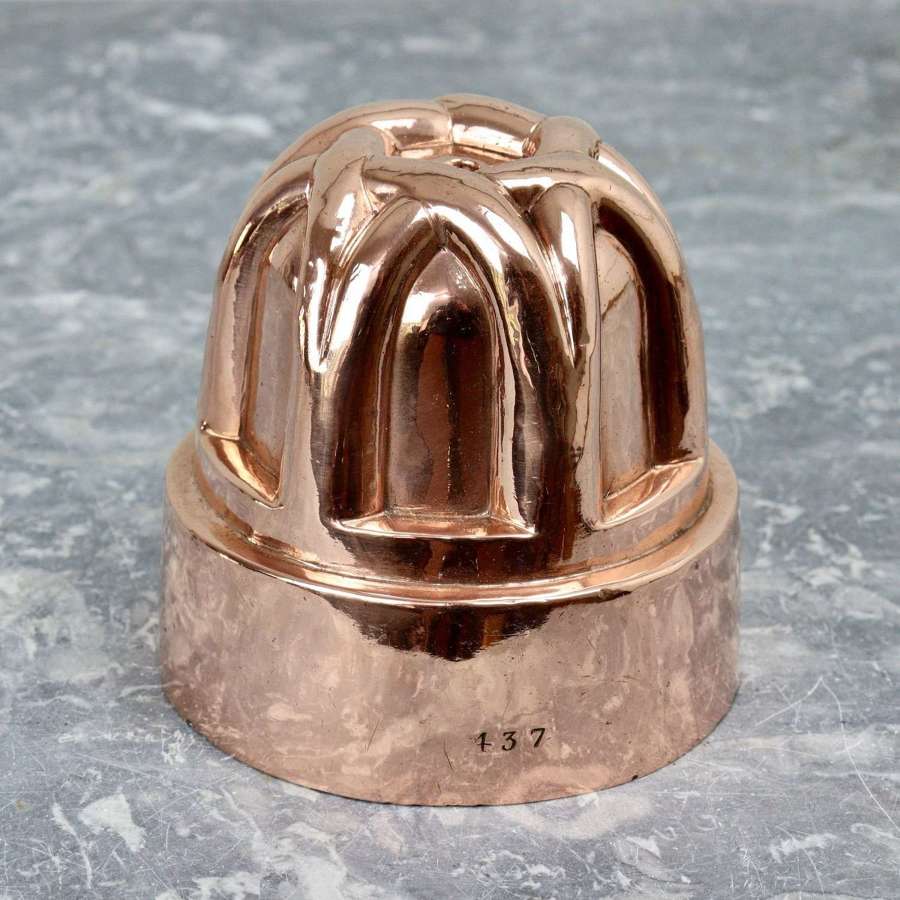 Arcaded Copper Jelly Mould