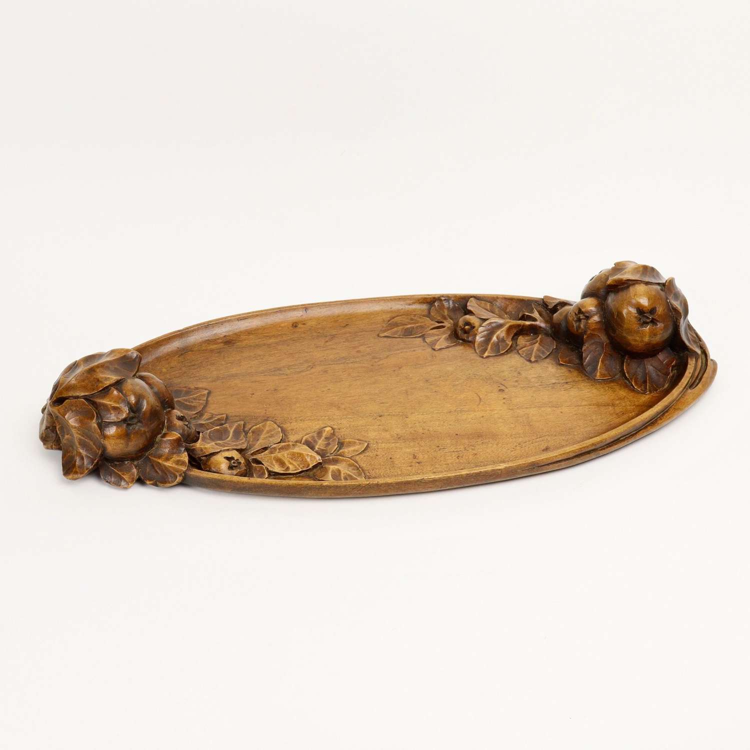Carved Wooden Fruit Tray