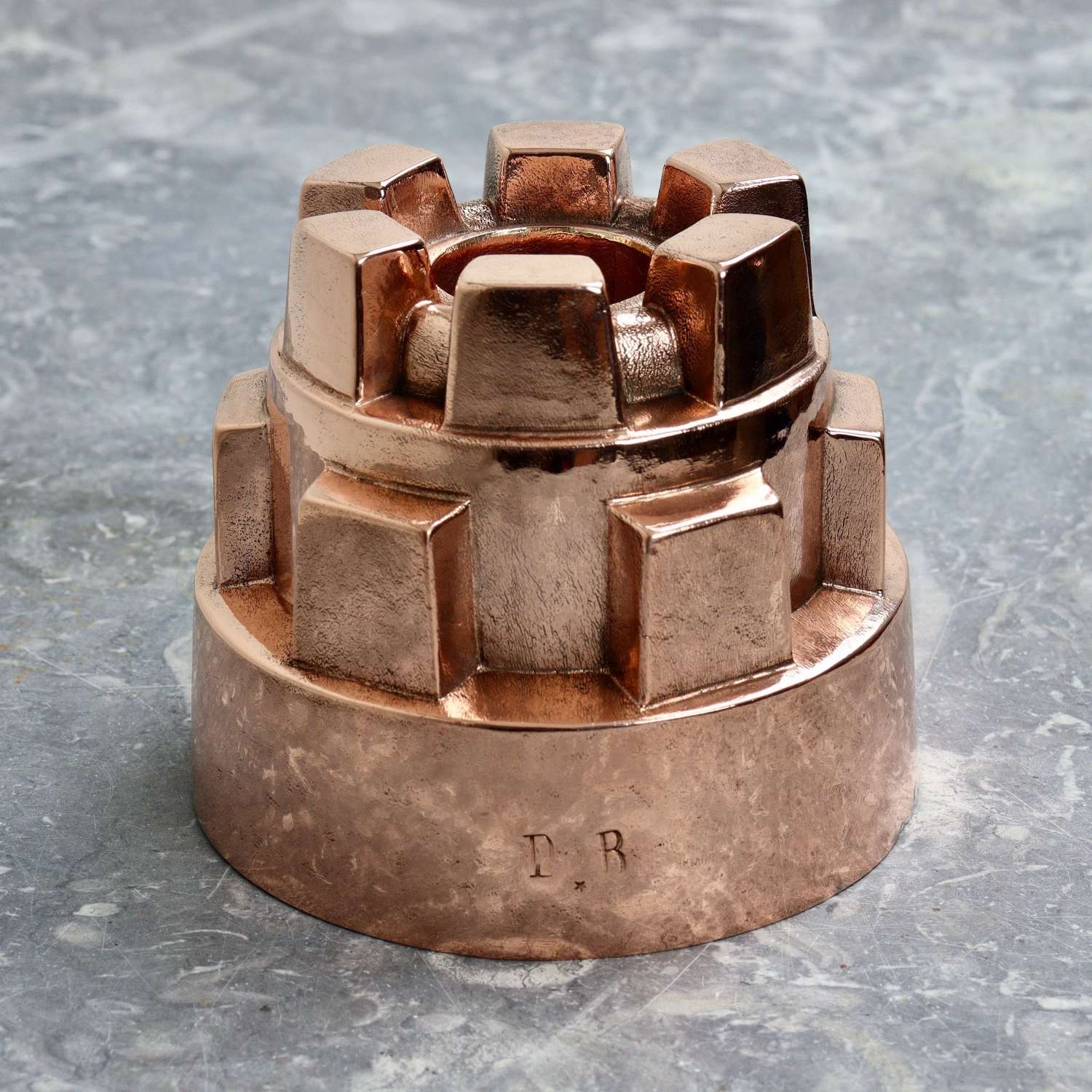 Castle Shaped Copper Jelly Mould