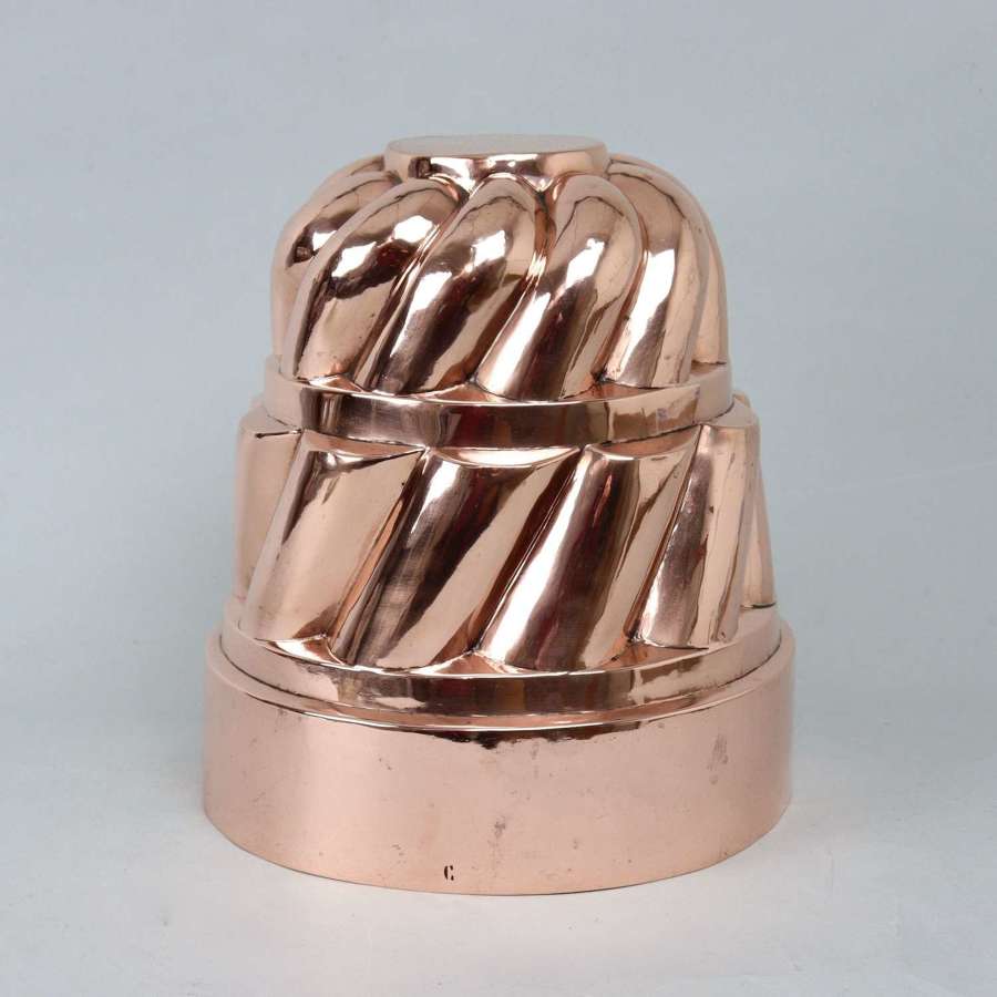 Huge, French Copper Cake Mould