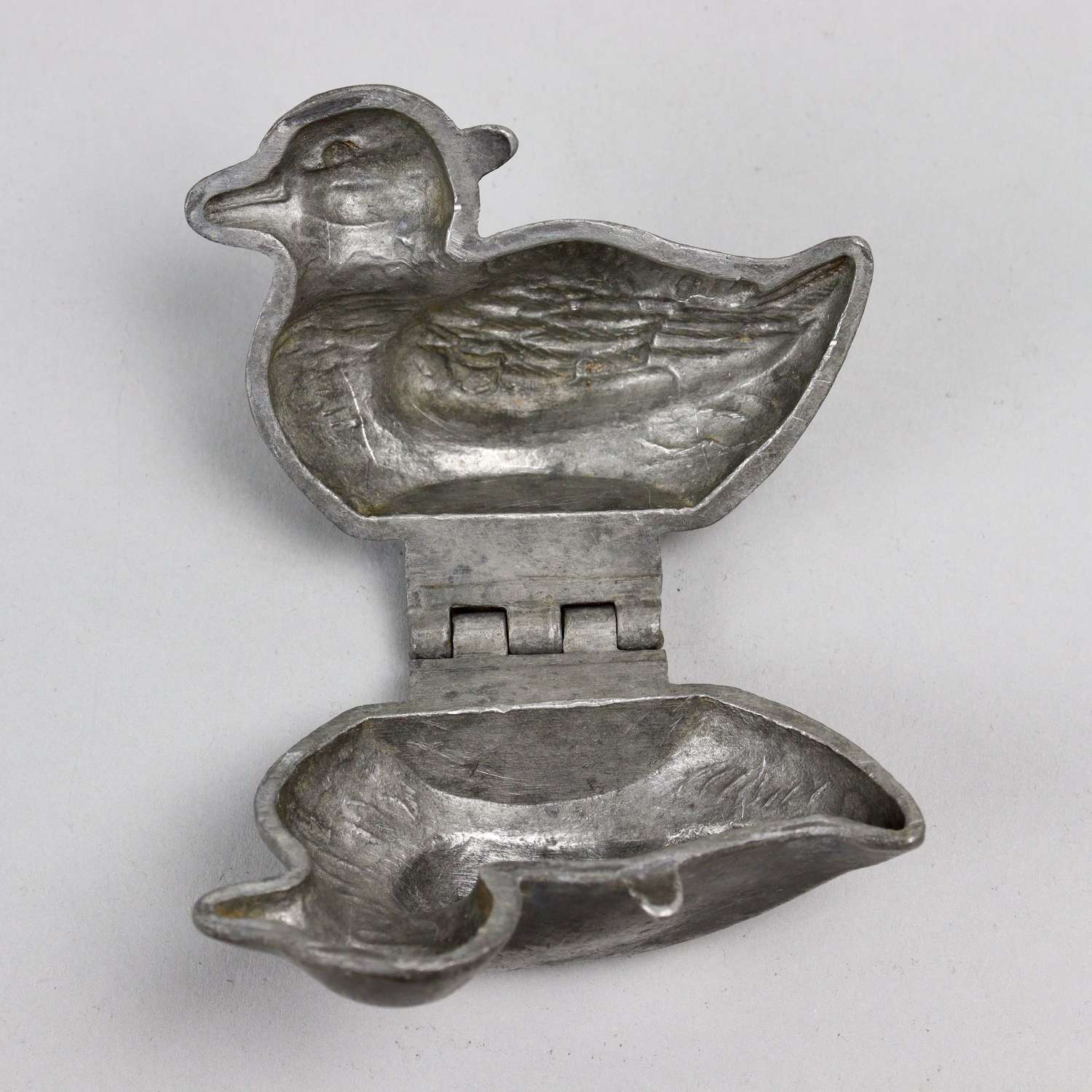 Pewter Ice Mould in the Shape of a Duck