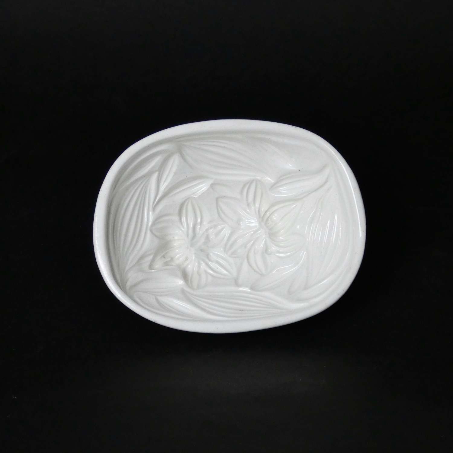 Earthenware Mould with Lily Design