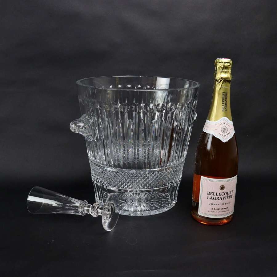 Large St. Louis Crystal Champagne Cooler
