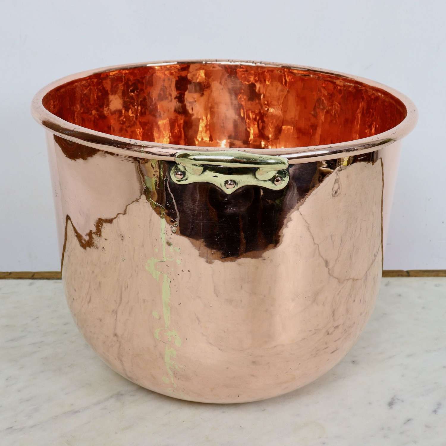Large and Deep Copper Sugar Bowl