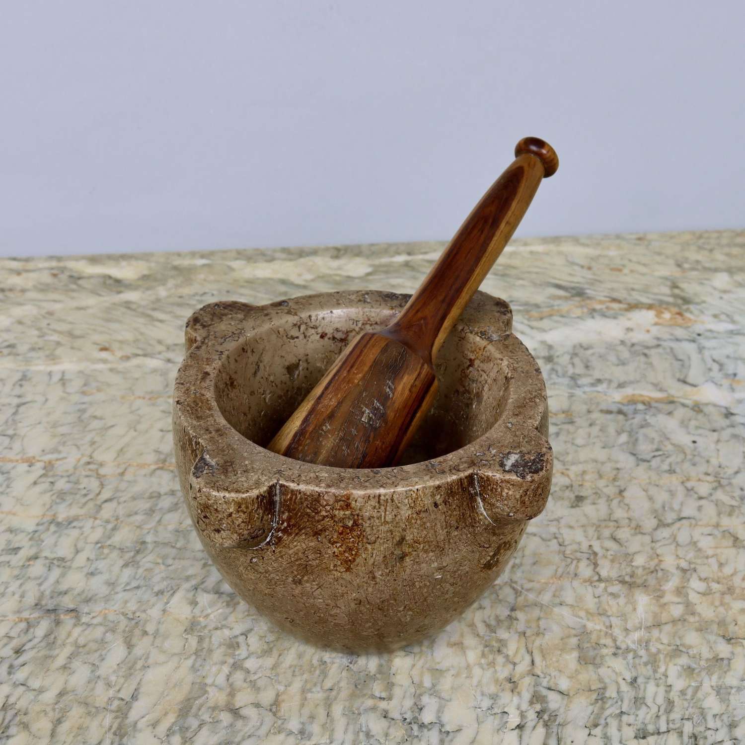 Small, 18th Century Marble Mortar