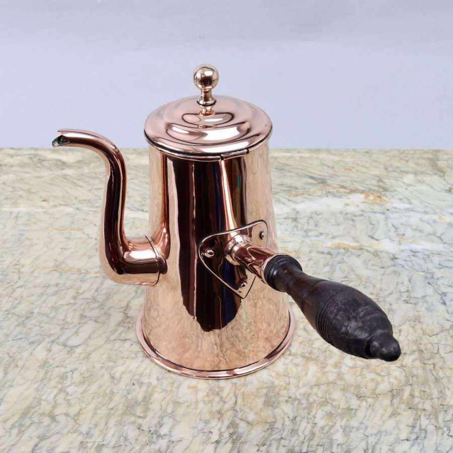English Copper coffee pot