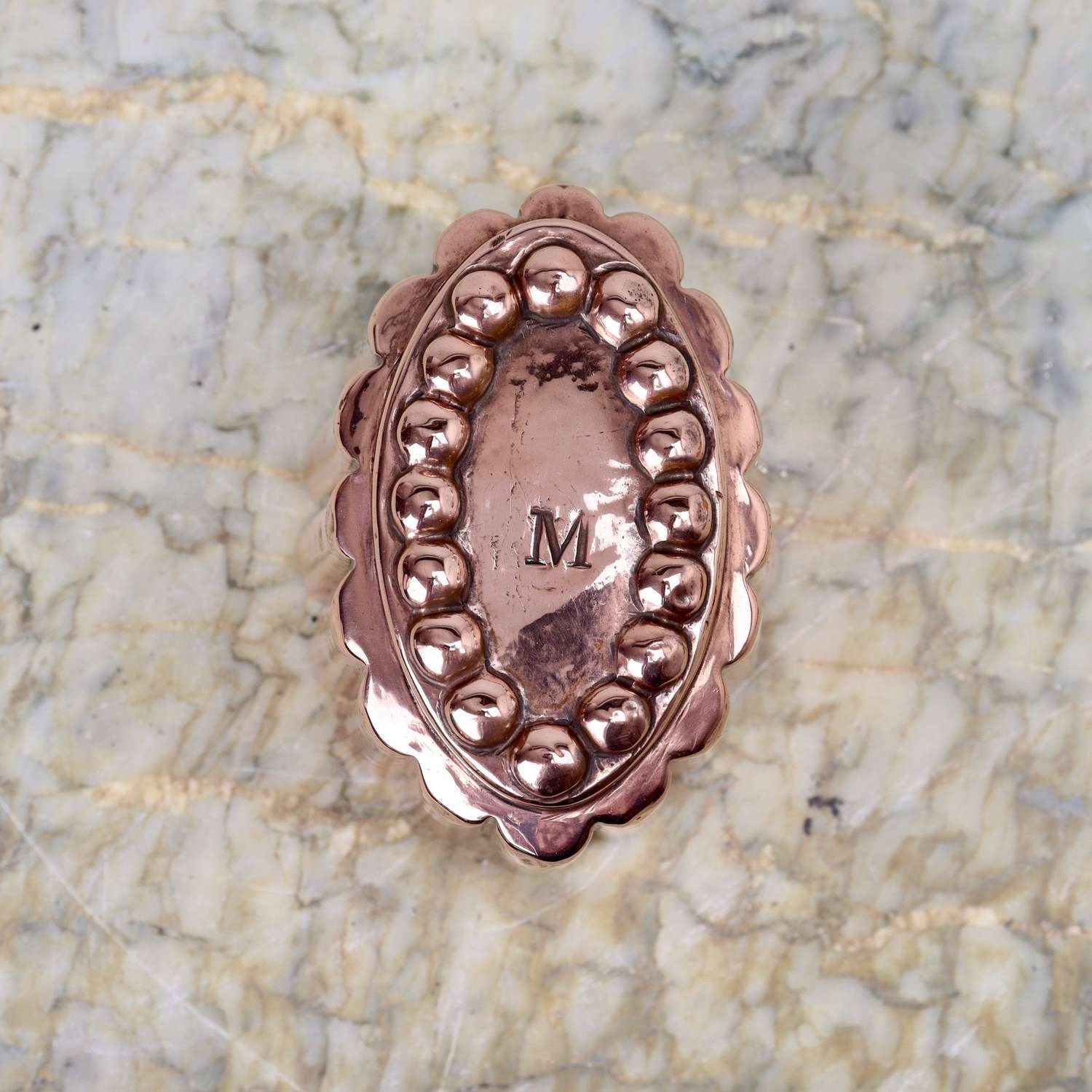 Mini Copper Mould with Beaded Top