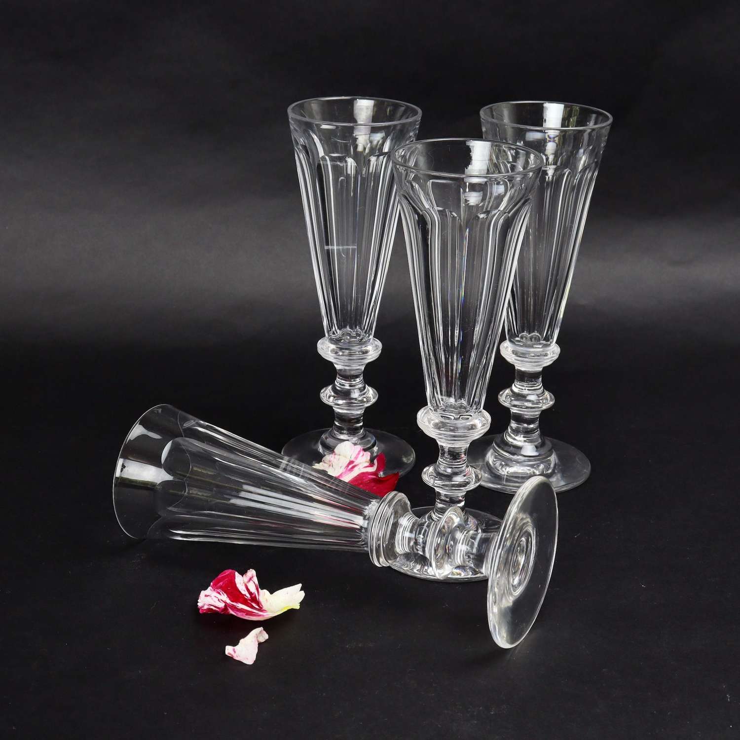 Mid 19th Century Champagne Flutes