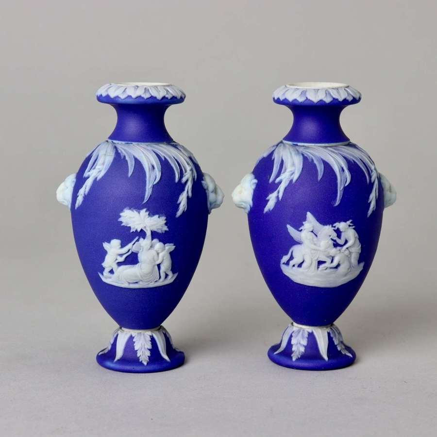 Pair of Wedgwood Miniature Vases