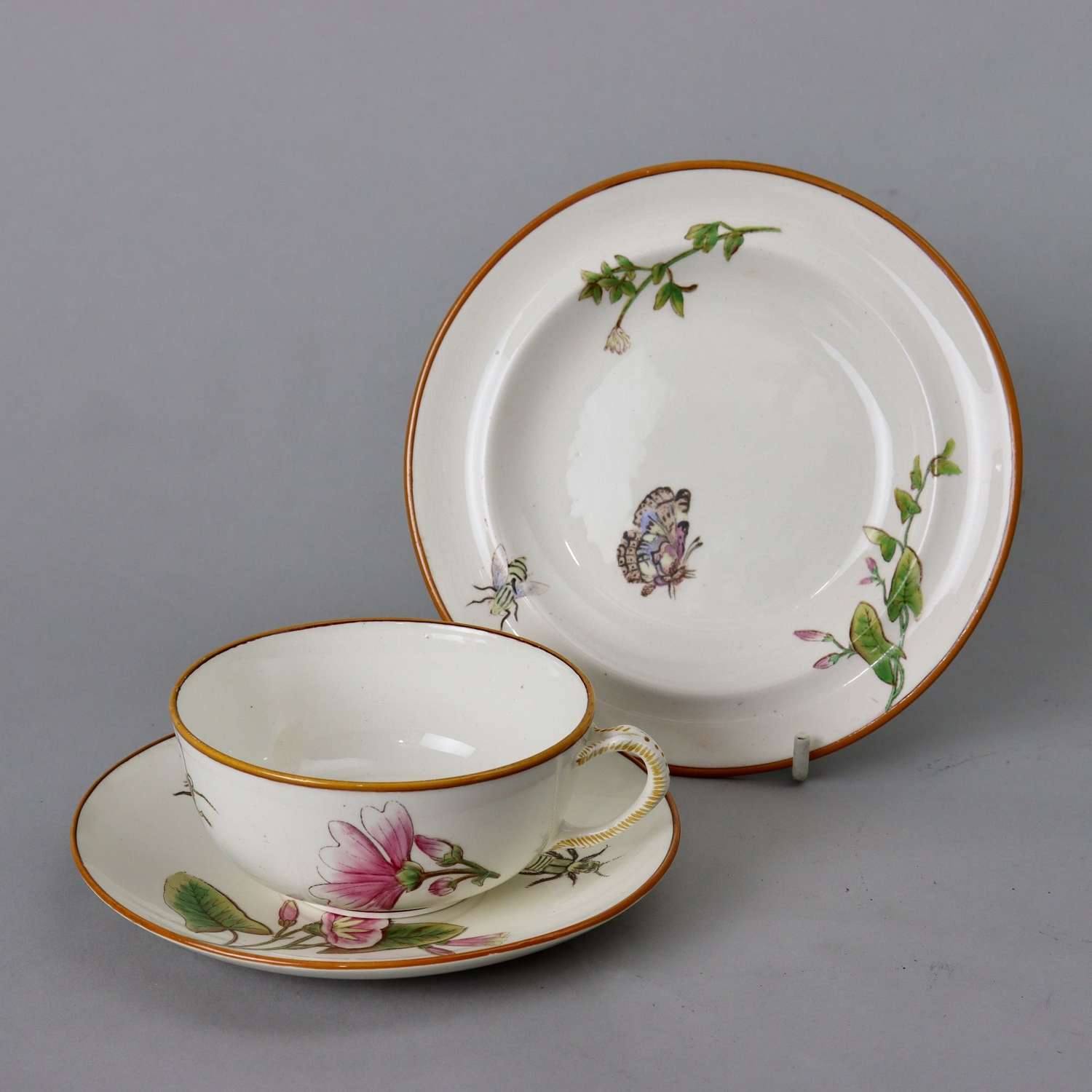 Wedgwood Trio Decorated with Butterflies