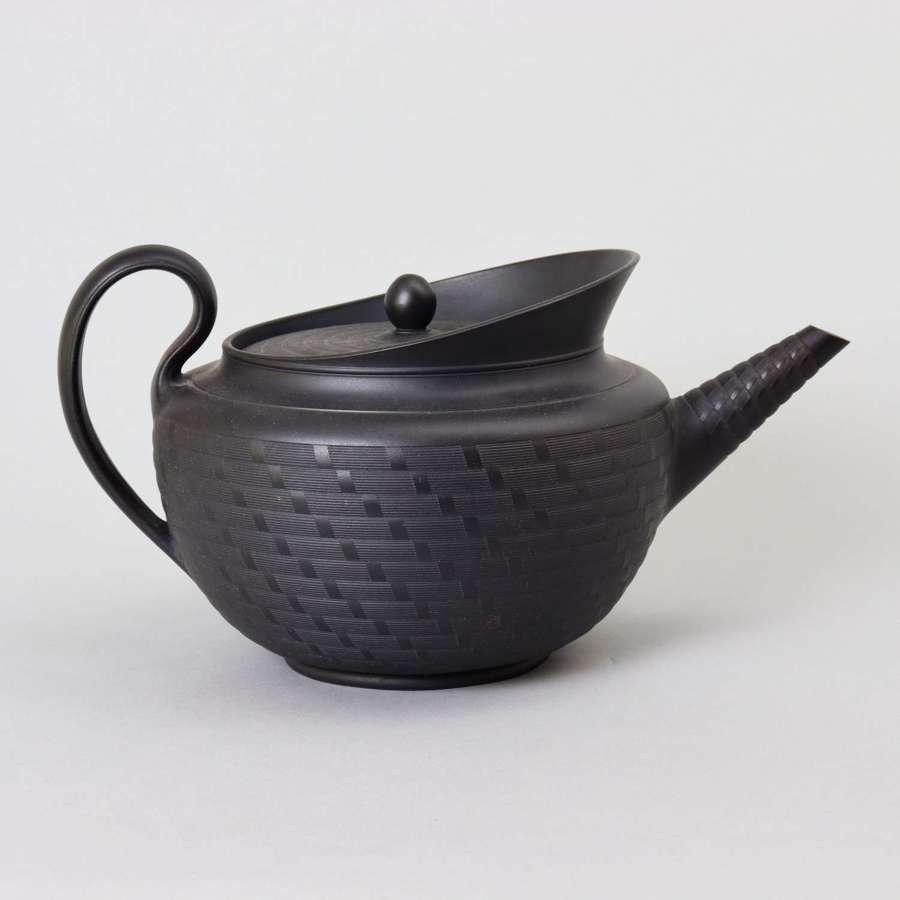 Large, 18th Century, Basalt Teapot