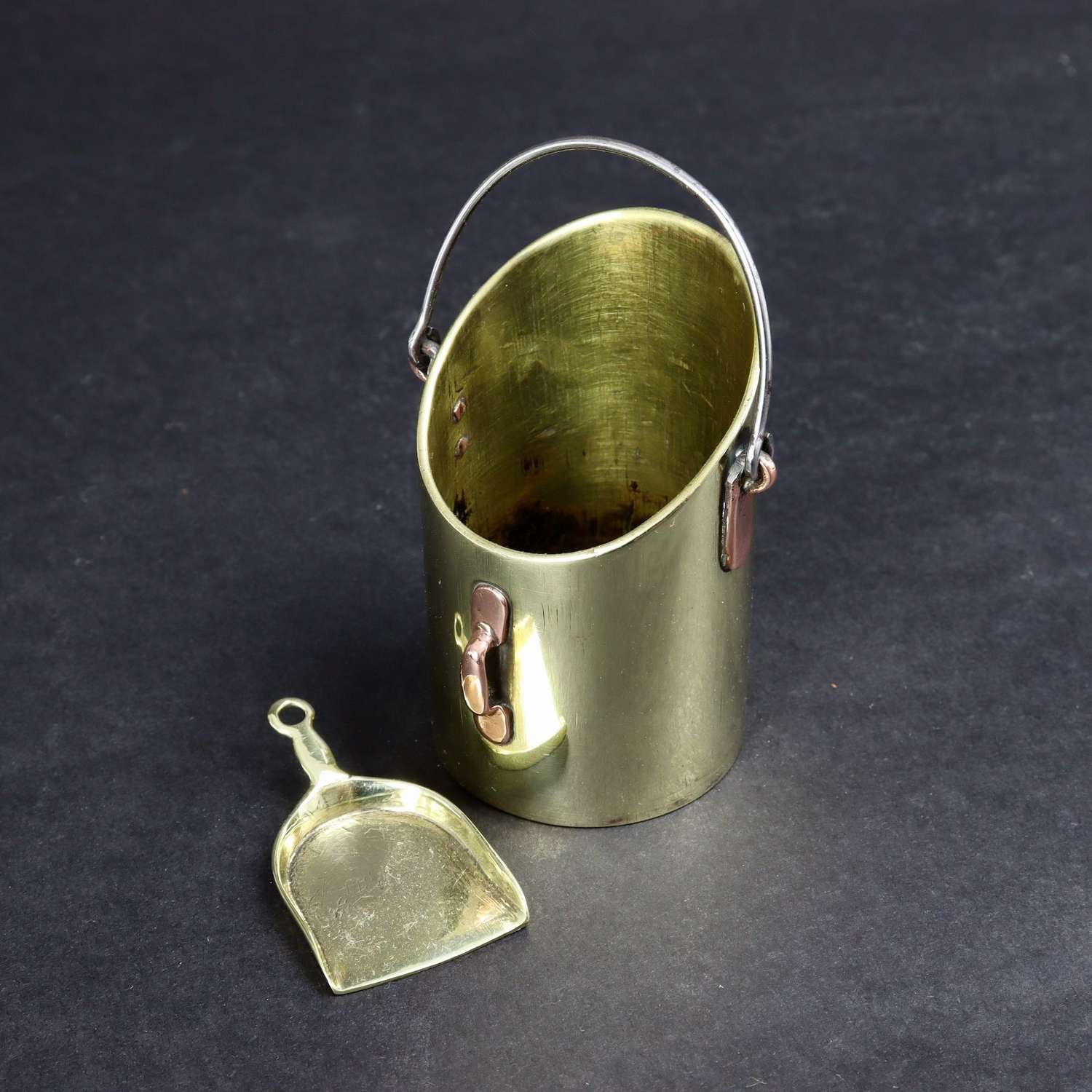 Miniature Brass Coal Scuttle